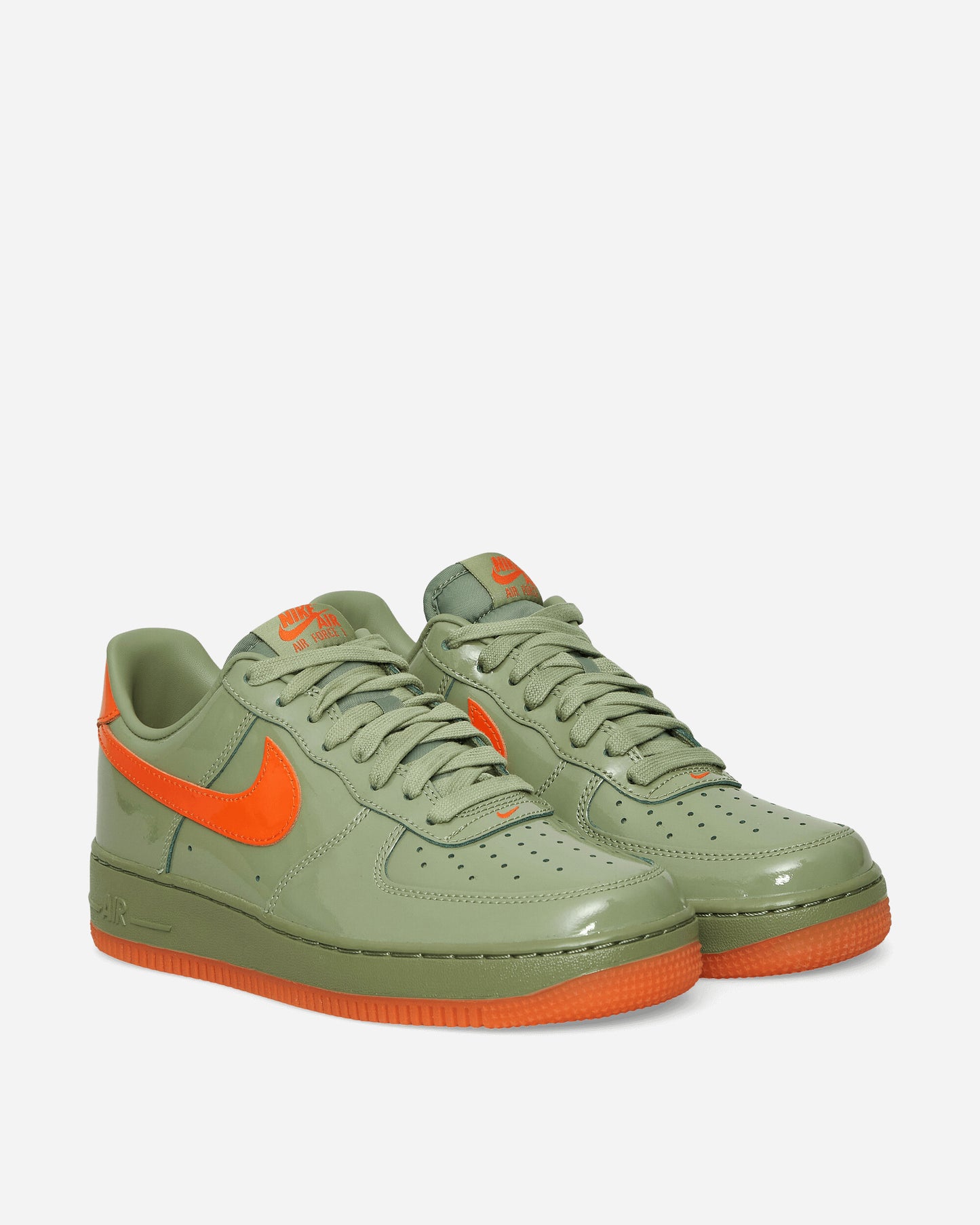 Nike Air Force 1 '07 Prm Oil Green/Orange Sneakers Mid HJ9118-386