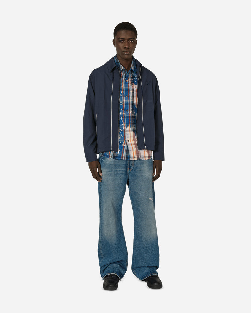 Nike Jordan M J Awny Flannel Blackened Blue/Blue/Sail Shirts Longsleeve Shirt FQ5453-498