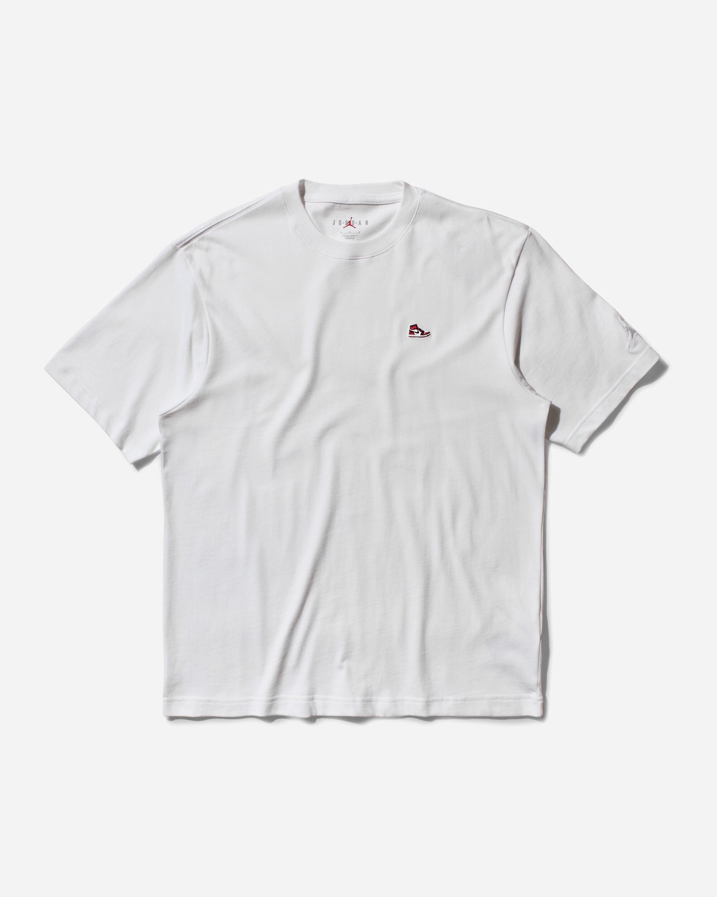 Nike Jordan M J Brand Snkr Ptch Ss Crew White T-Shirts Shortsleeve FN5982-100