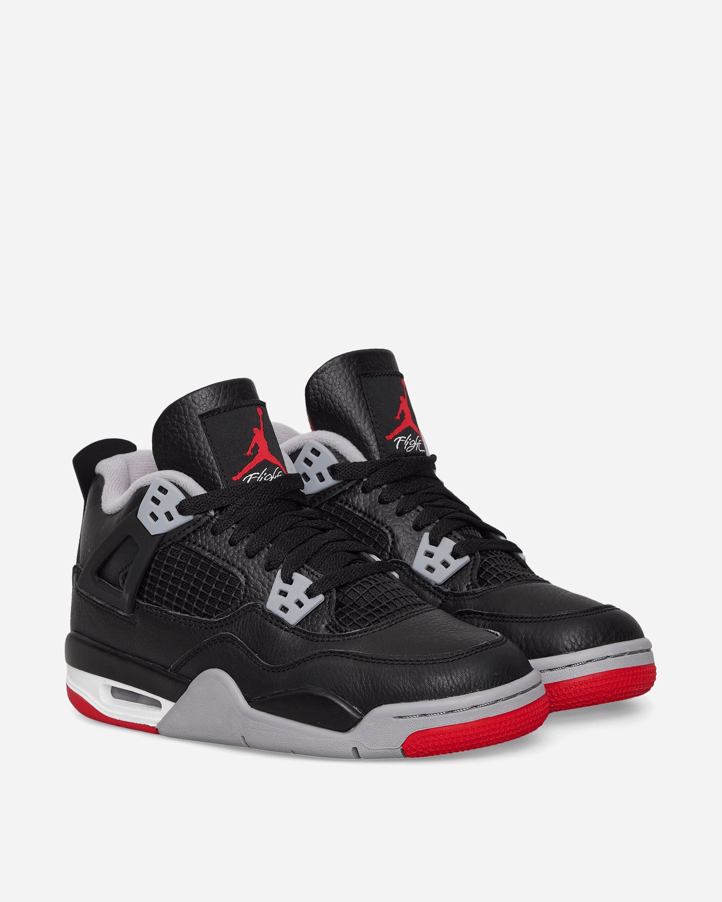 Nike Jordan Air Jordan 4 Retro (Gs) Black/Fire Red Sneakers Mid FQ8213-006
