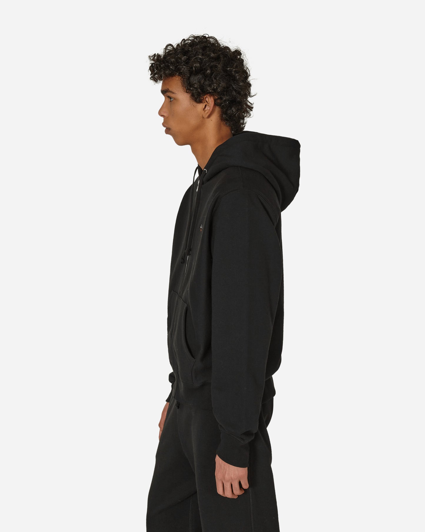 Noah Lightweight Zip-Up Black Sweatshirts Hoodies SS2NOAH BLK