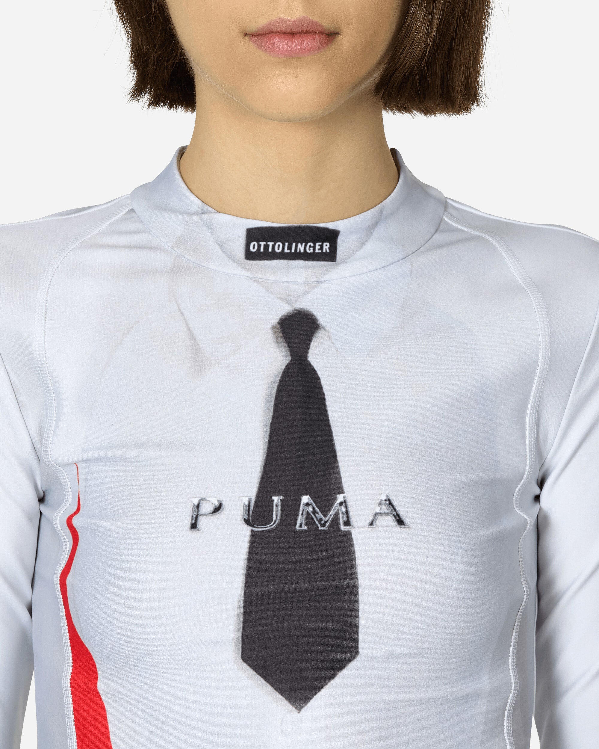Ottolinger Wmns Puma X Ottolinger Slim Longsleeve Puma White Puwt T-Shirts Longsleeve 625752 02