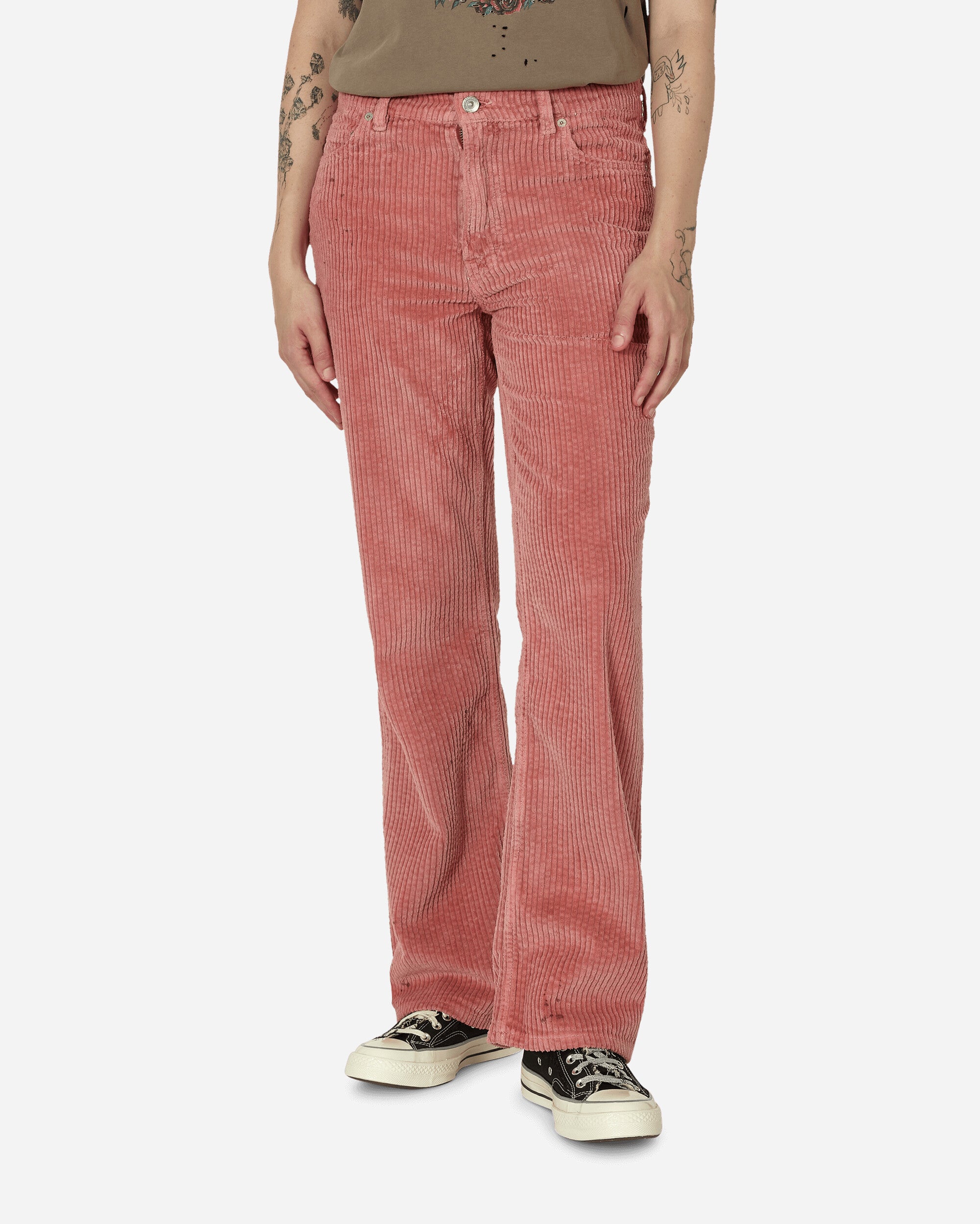 Rustic Cord 70s Cut Pants Antique Pink