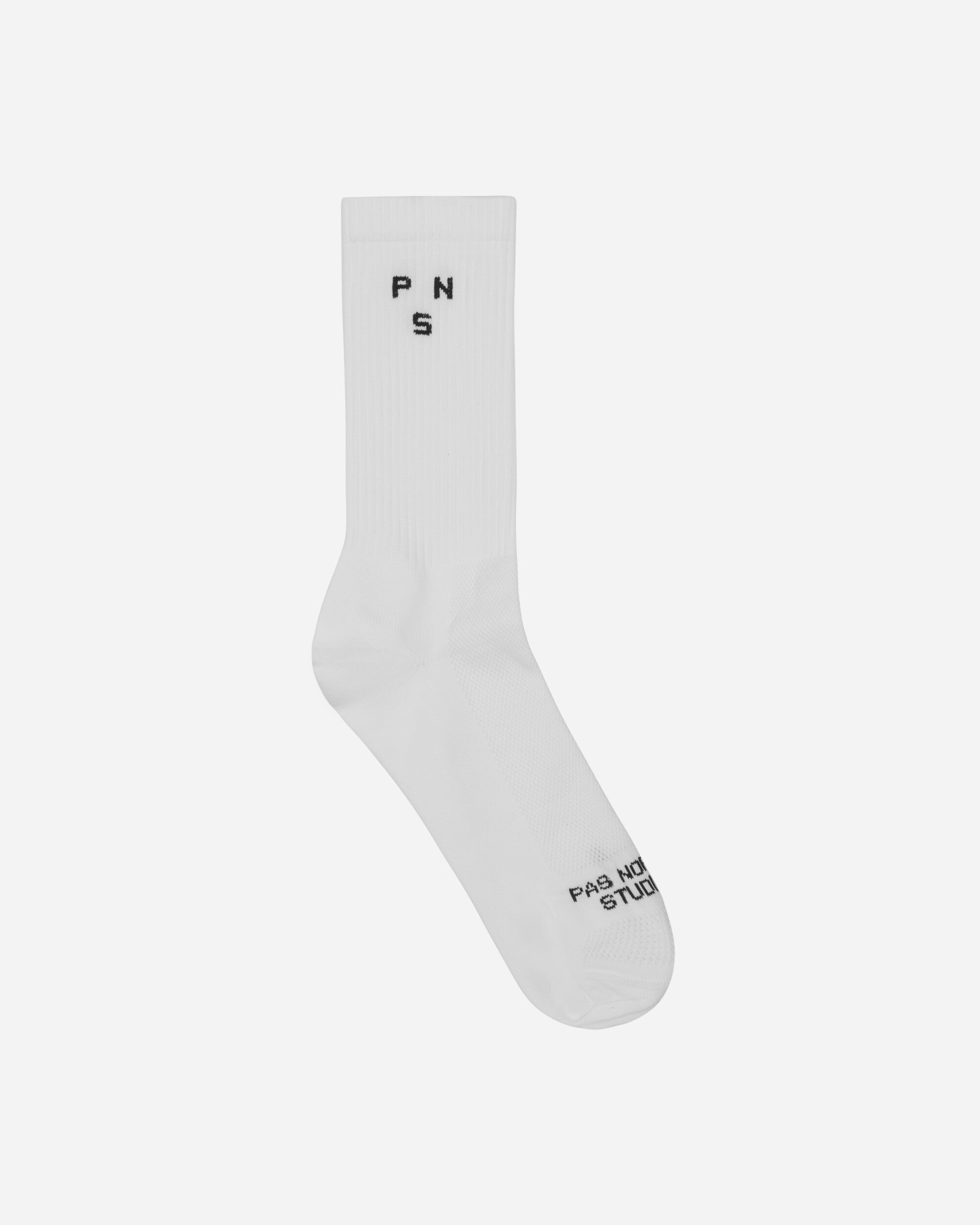 Pas Normal Studios Off-Race Ribbed Socks White Underwear Socks NC2077G 4100