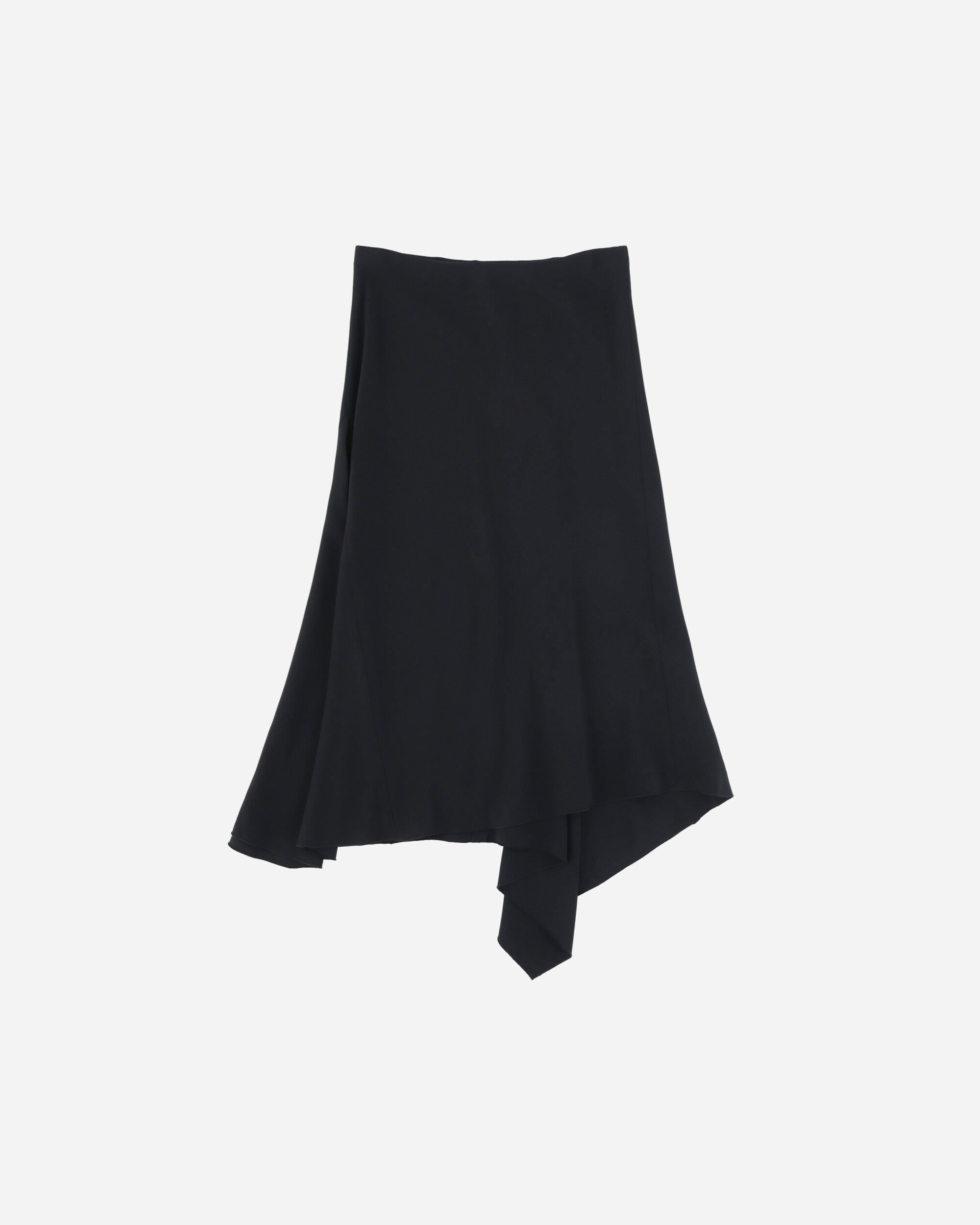 Pezze Vintage Wmns Black Asymmetrical Skirt Black Skirts Midi 077242 1