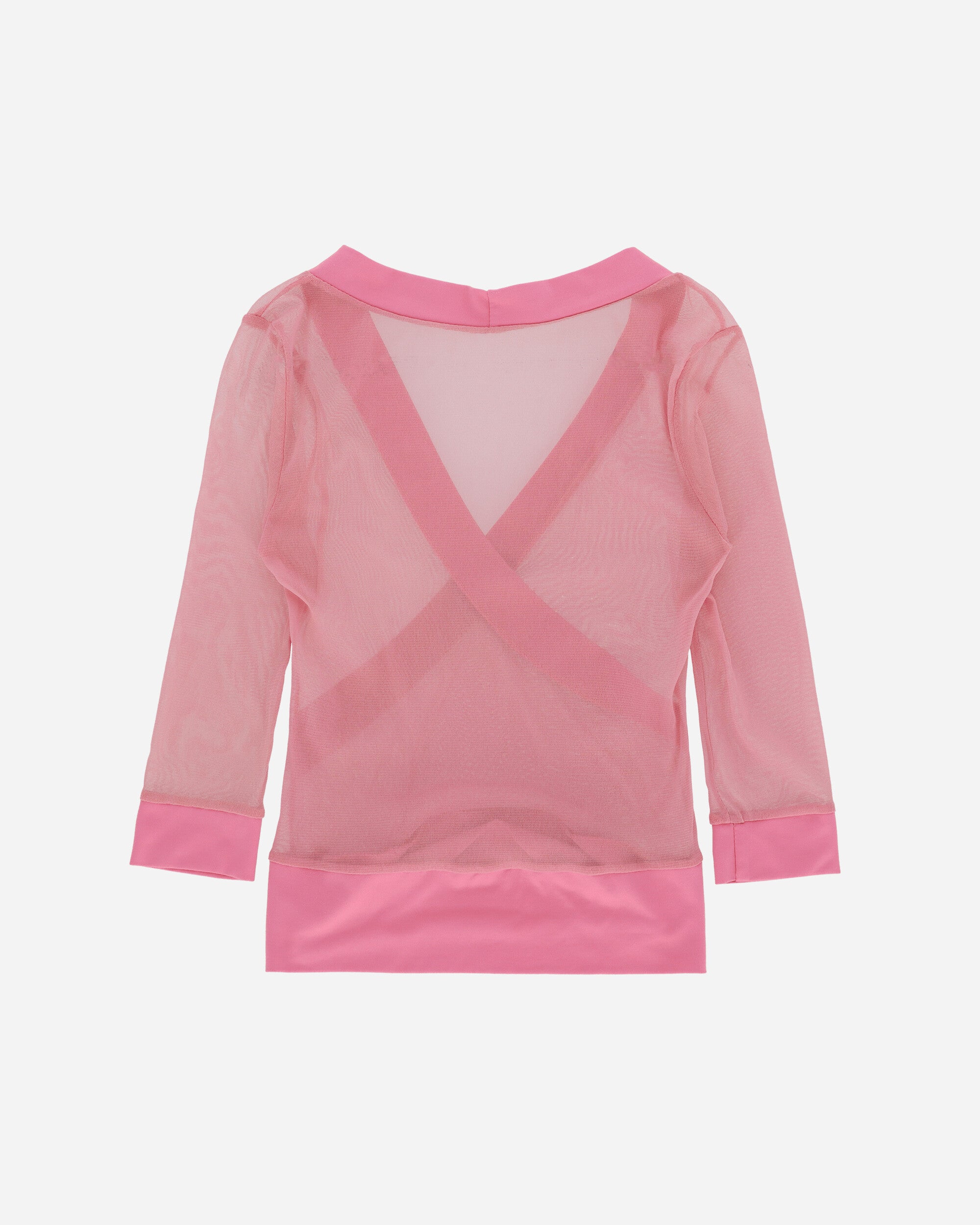 Pezze Vintage Wmns Pink Mesh Top From The 00S Pink T-Shirts Shortsleeve 017243 1