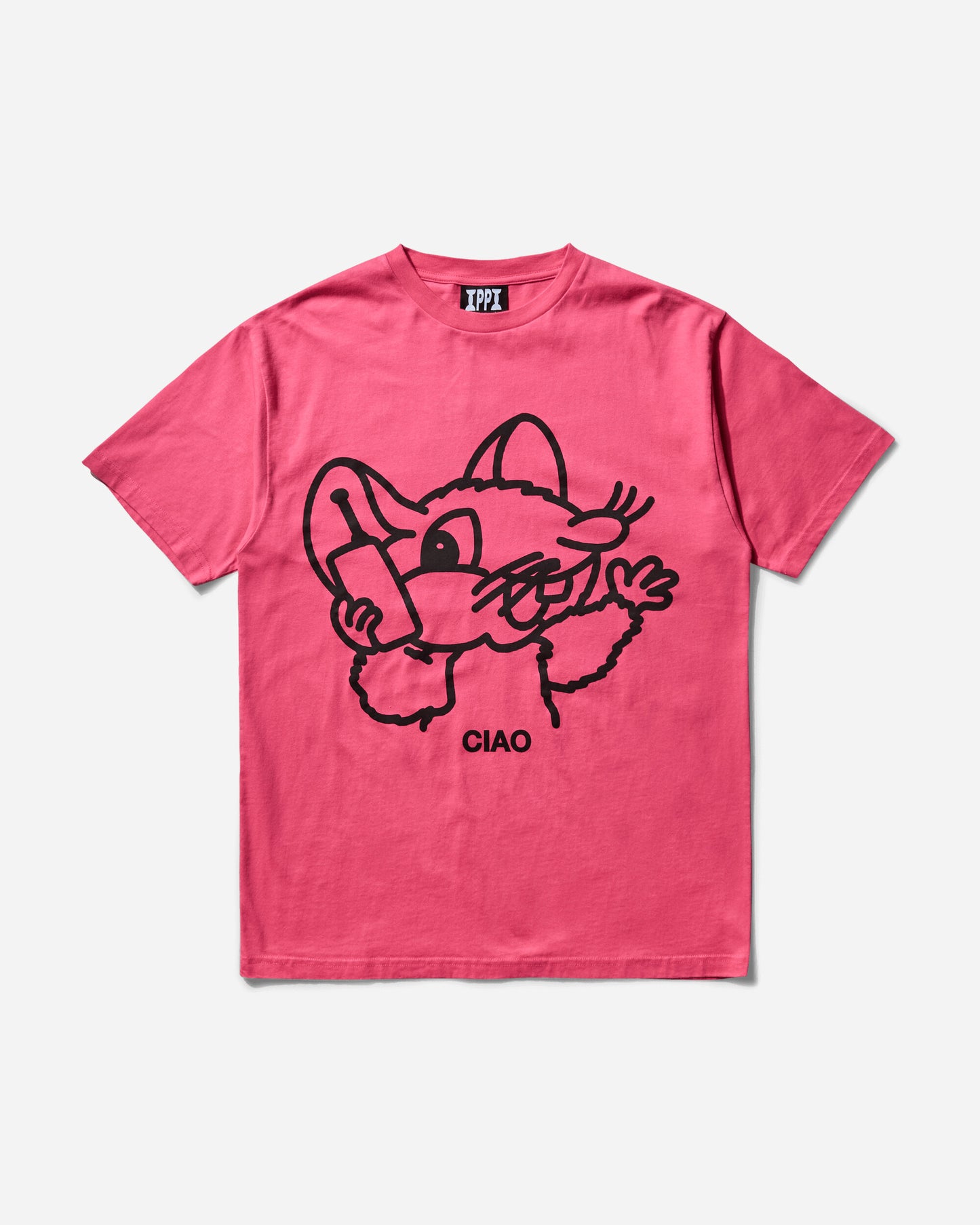 Public Possession Ciao Ciao T-Shirt Cherry Pink T-Shirts Shortsleeve PPMODA24-100 1