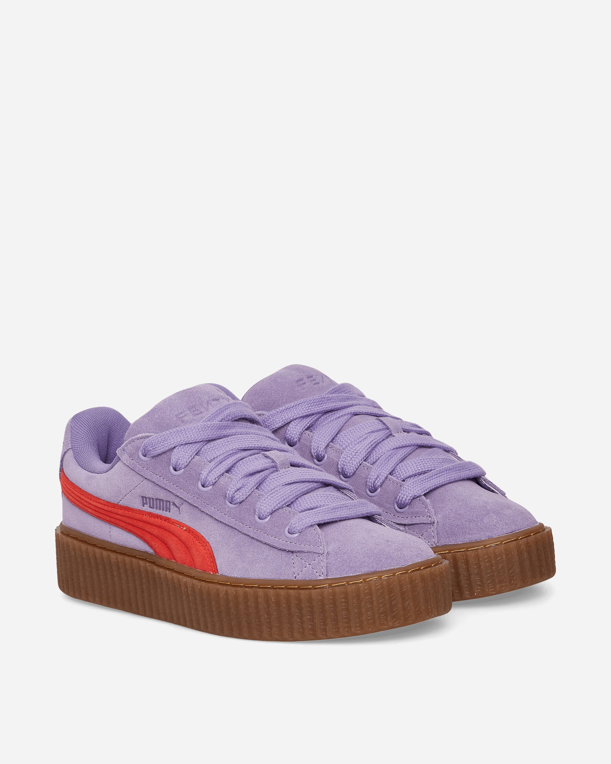 FENTY Creeper Phatty Sneakers Lavender Alert / Burnt Red