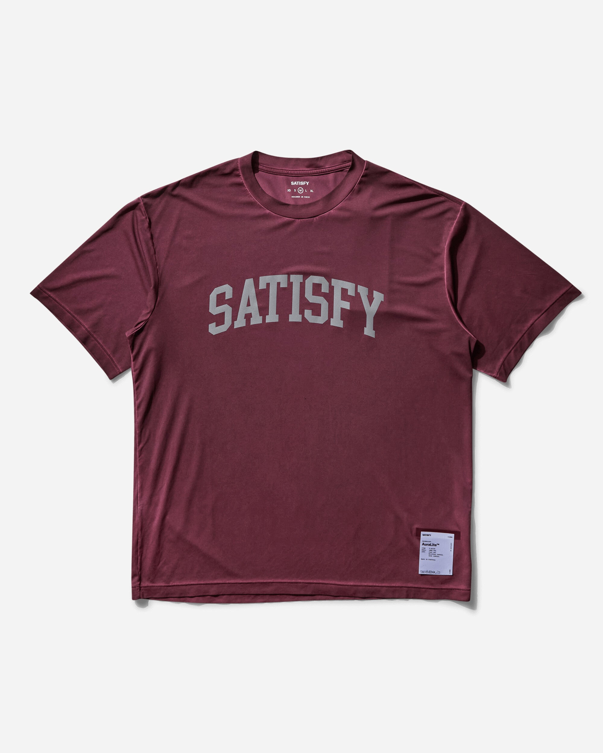 Satisfy Auralite T‑Shirt Pigment burgundy T-Shirts Shortsleeve 11000 PBU-SAC