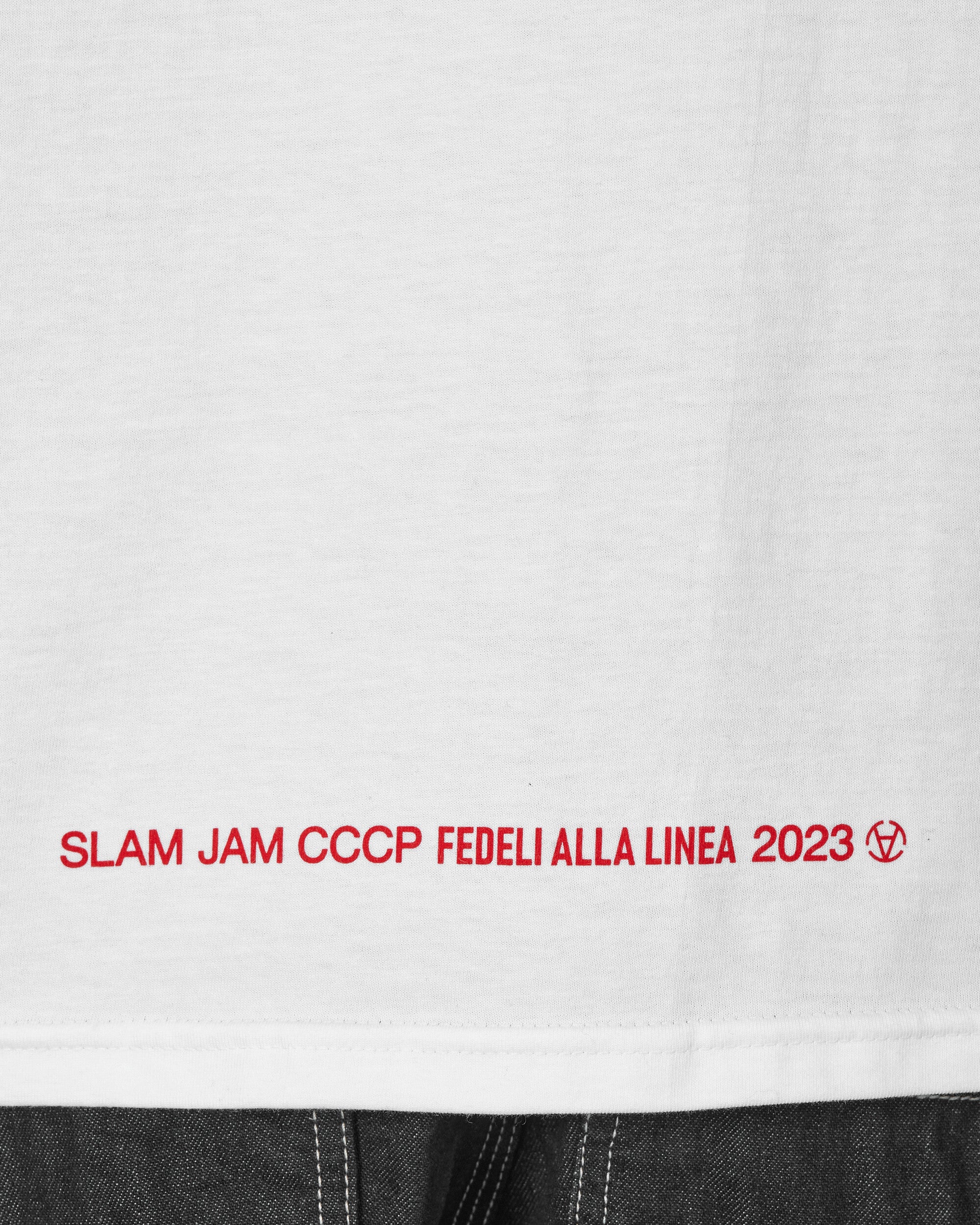 Slam Jam Amandoti Tee White T-Shirts Shortsleeve BBMW031JY26 WTH0001