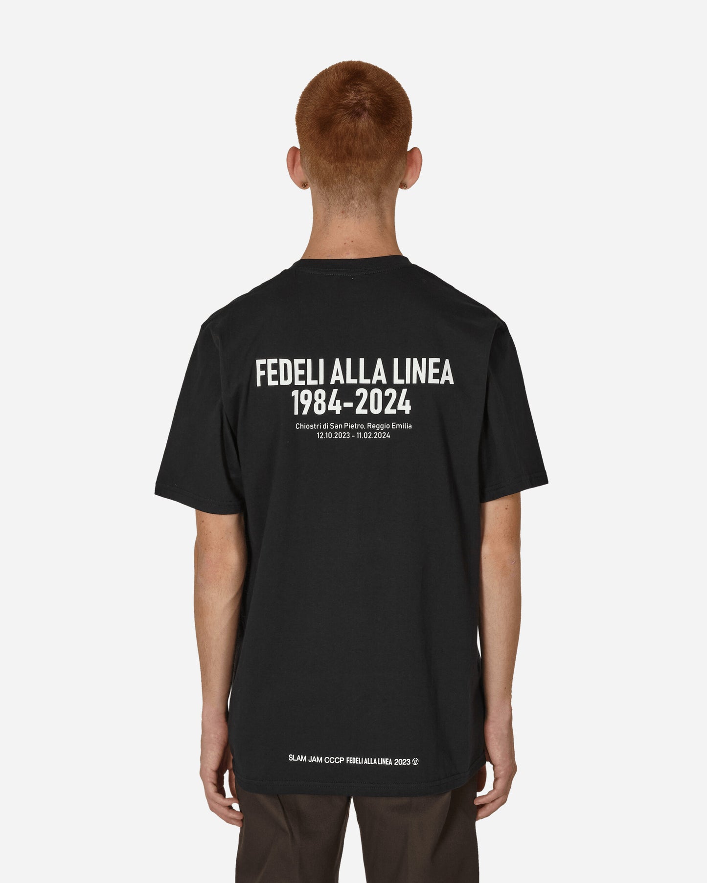 Slam Jam Fedeli Alla Linea 1984-2024 Tee Black T-Shirts Shortsleeve BBMW034JY29 BLK0001