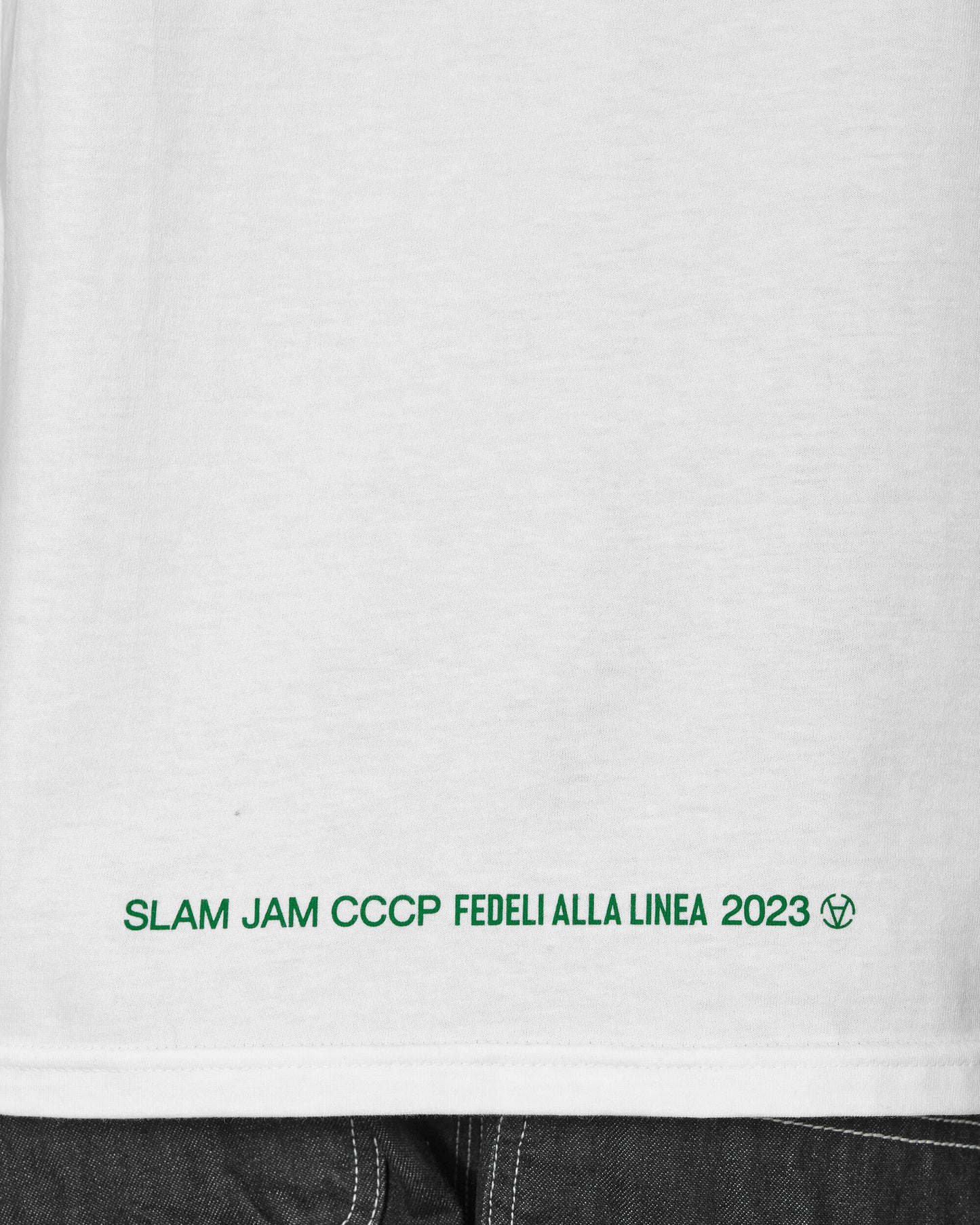 Slam Jam Io Sto Bene Io Sto Male Tee White T-Shirts Shortsleeve BBMW033JY28 WTH0001
