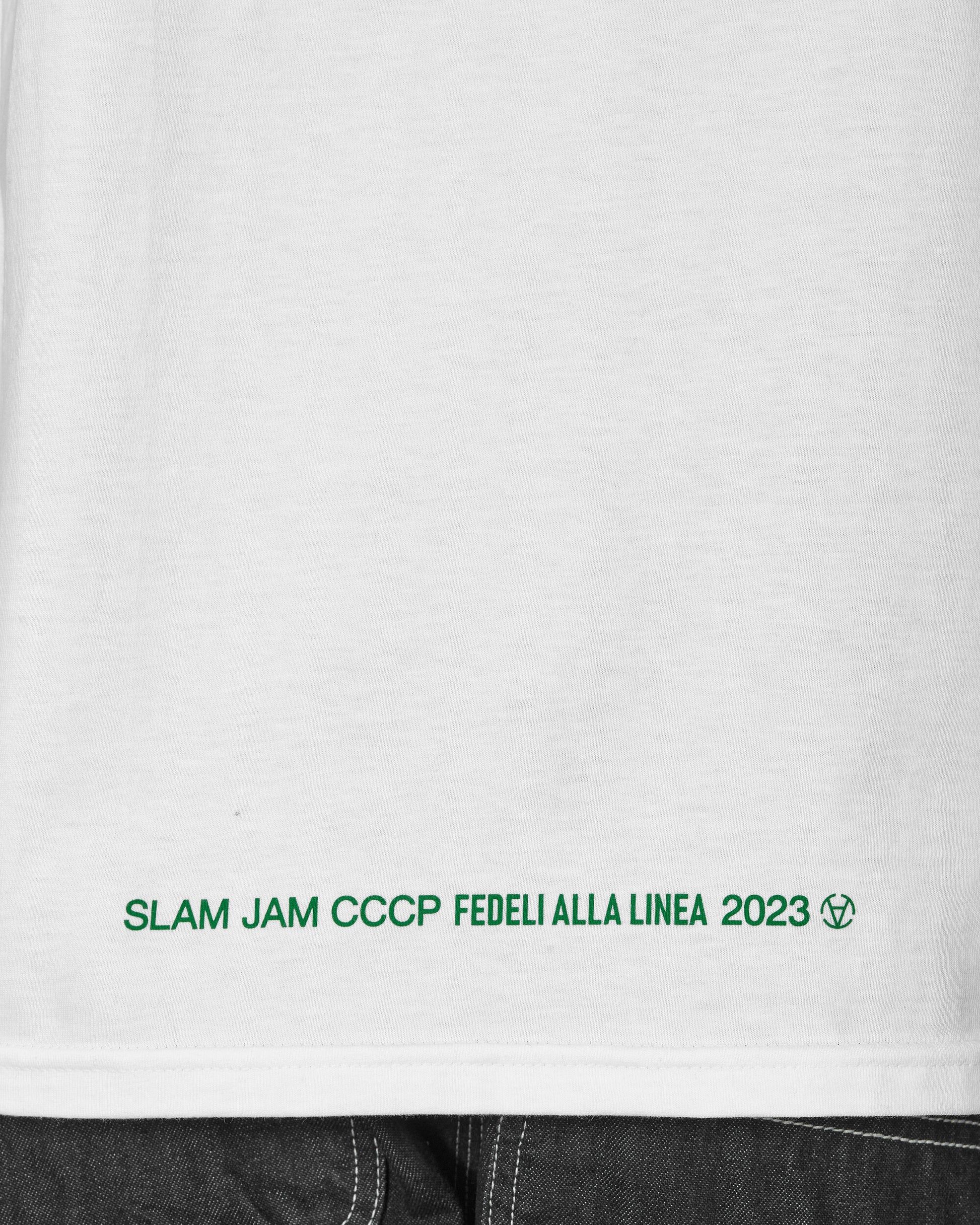 Slam Jam Io Sto Bene Io Sto Male Tee White T-Shirts Shortsleeve BBMW033JY28 WTH0001