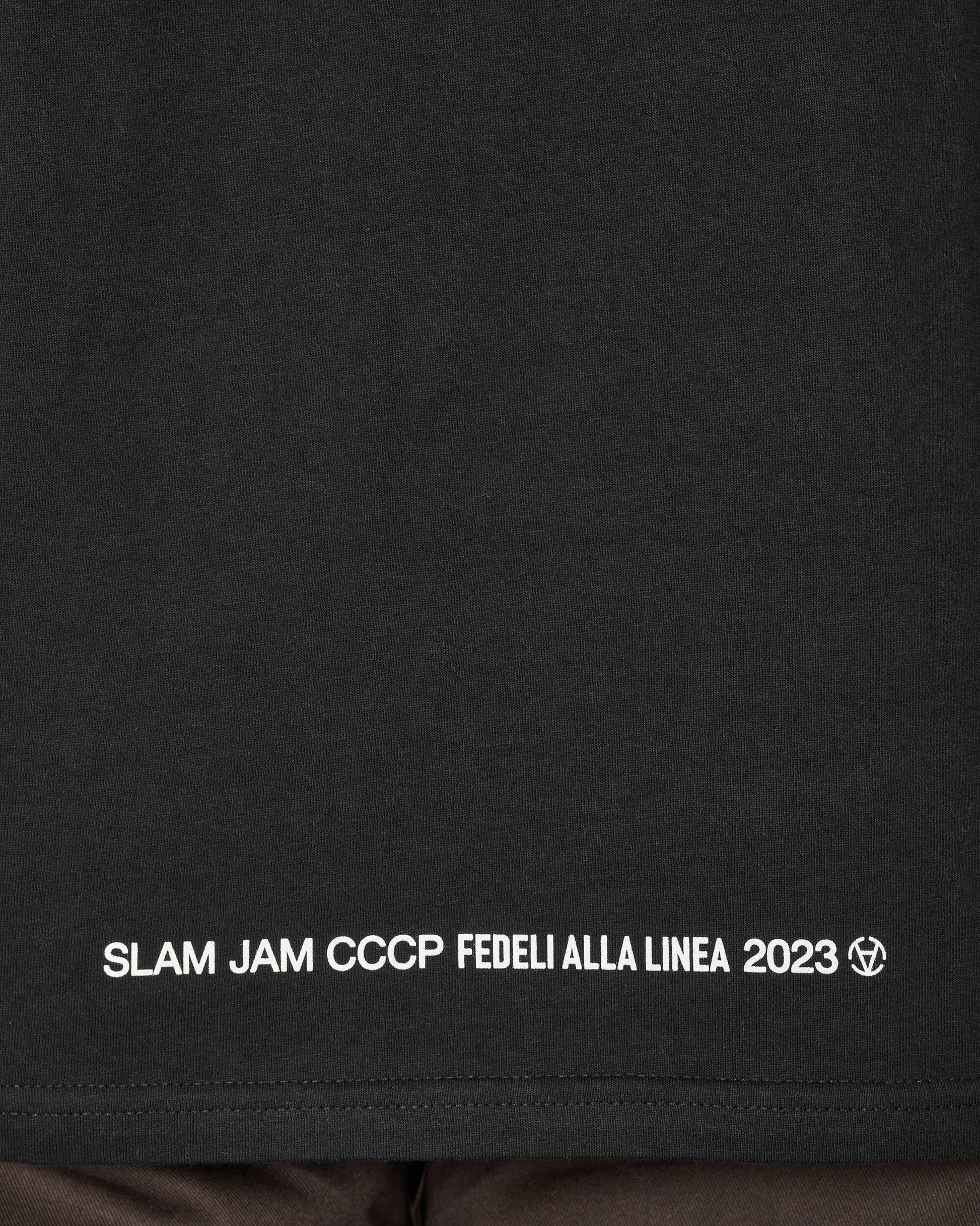 Slam Jam Produci Consuma Crepa Tee Black T-Shirts Shortsleeve BBMW034JY28 BLK0001