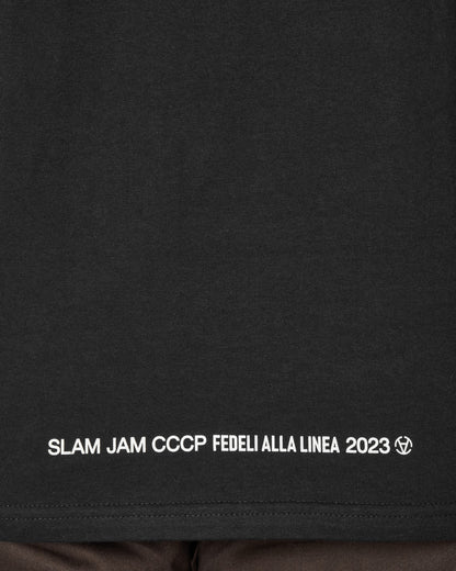 Slam Jam Produci Consuma Crepa Tee Black T-Shirts Shortsleeve BBMW034JY28 BLK0001