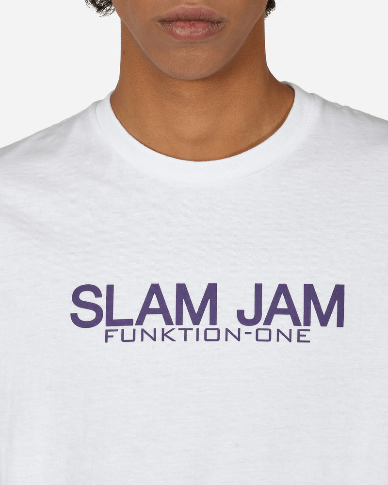 Slam Jam Slam Jam Funktion-One Tee Ss White T-Shirts Top BBMW042FA09 WTH0001