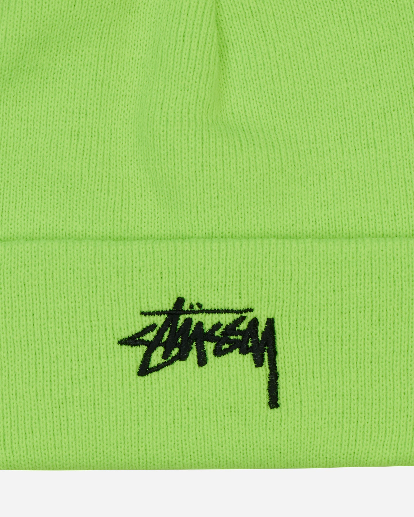 Stüssy Stock Cuff Beanie Flo Green Hats Beanies 1321020 FLGR