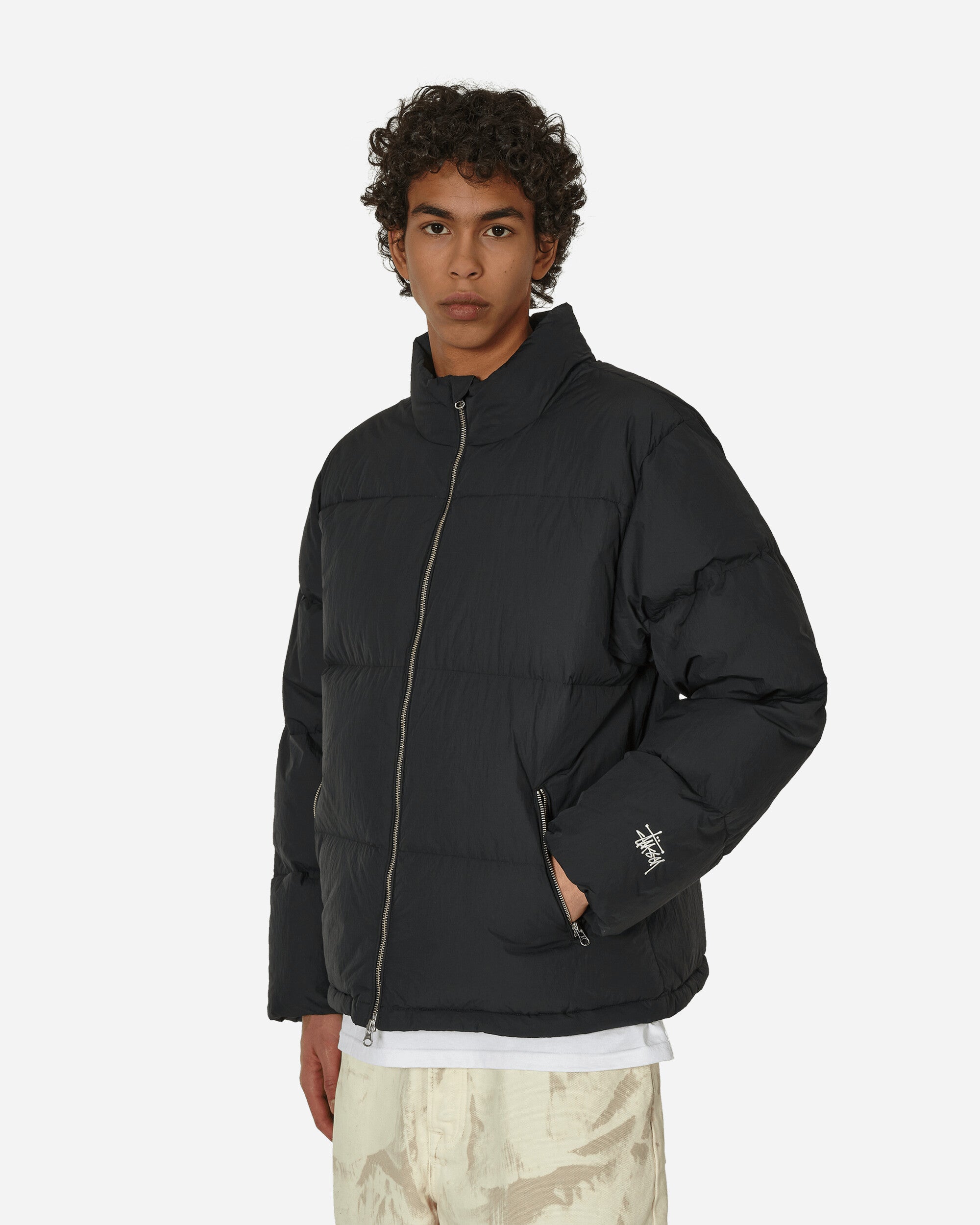 Stüssy Nylon Down Puffer Black Coats and Jackets Down Jackets H115711 BLAC