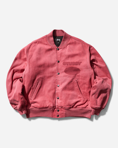 Stüssy Ghost Logo Canvas Varsity Red Coats and Jackets Jackets 115820SJ 0601