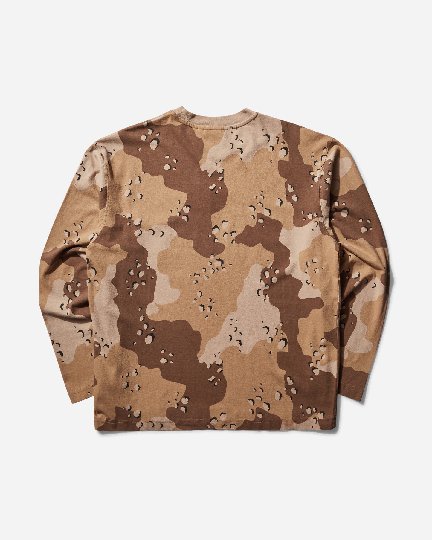 Stüssy Heavy Washed Ls Crew Desert Camo T-Shirts Longsleeve 1140351 1006