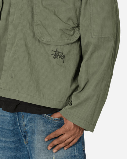 Stüssy Military Ls Overshirt Olive Shirts Overshirt 1110321SJ 0403