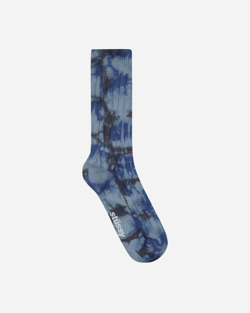 Multi Dyed Ribbed Socks Steel / Blue