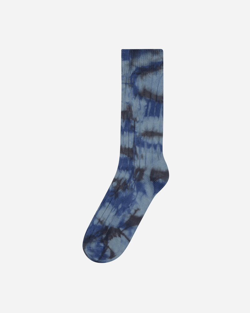 Multi Dyed Ribbed Socks Steel / Blue