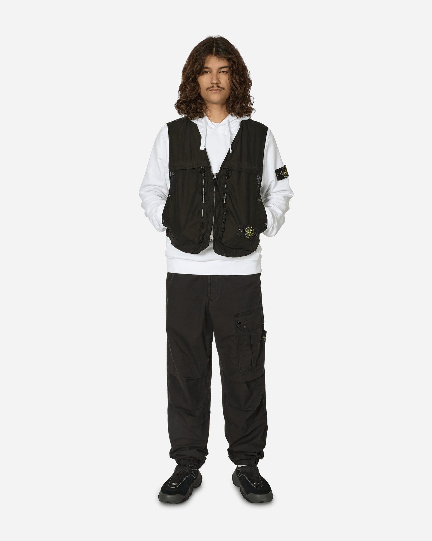 Stone Island David Vest Black Coats and Jackets Vests 8115G03M3 V0029