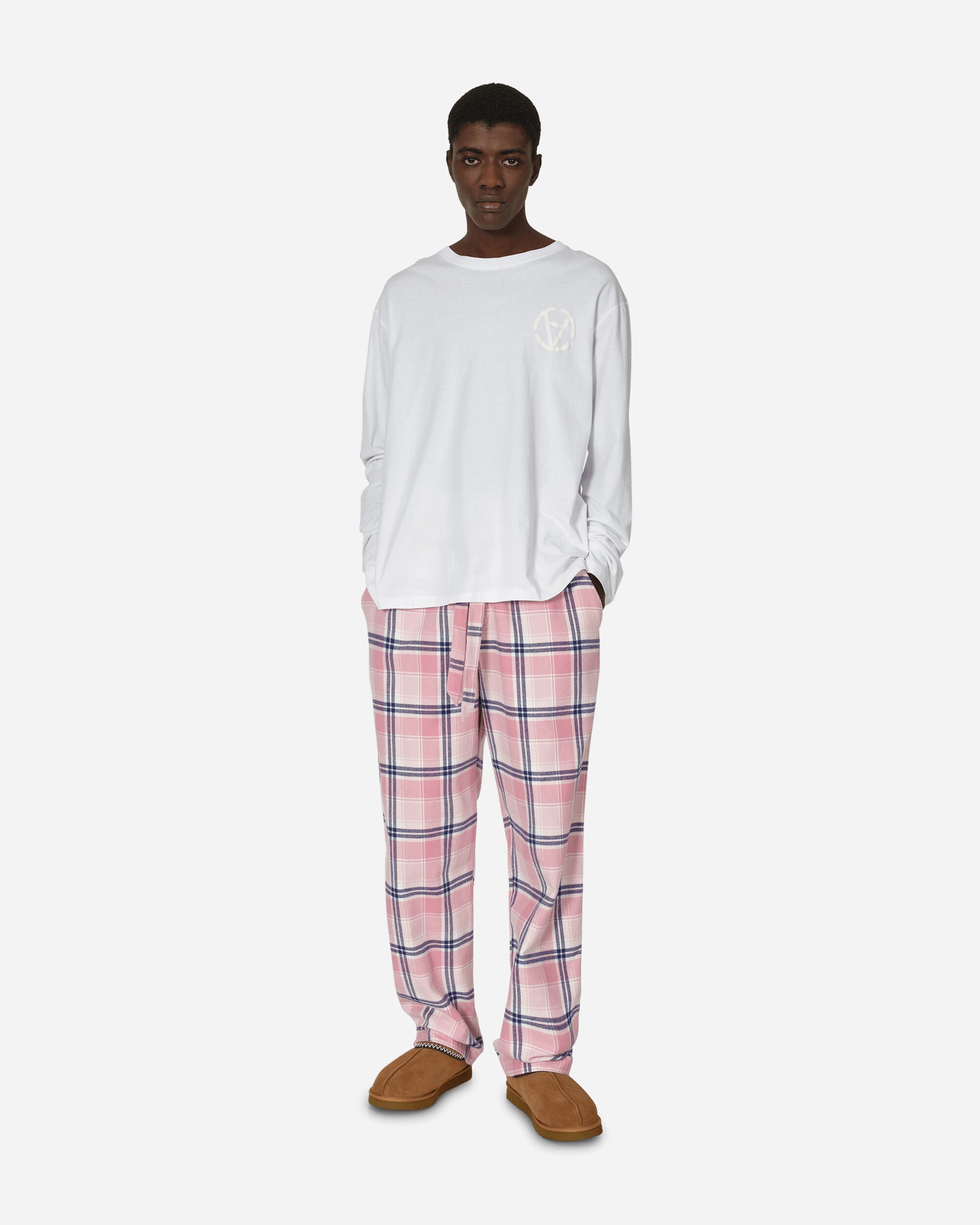 Flannel Plaid Pijamas Pants Pink