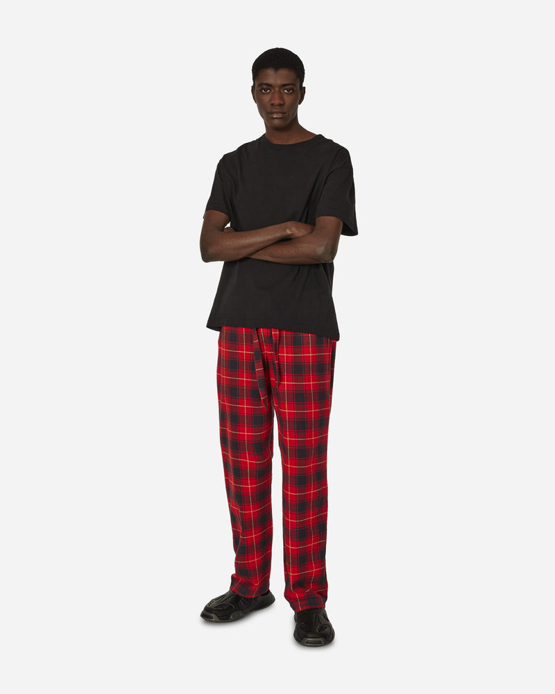 Flannel Plaid Pijamas Pants Red