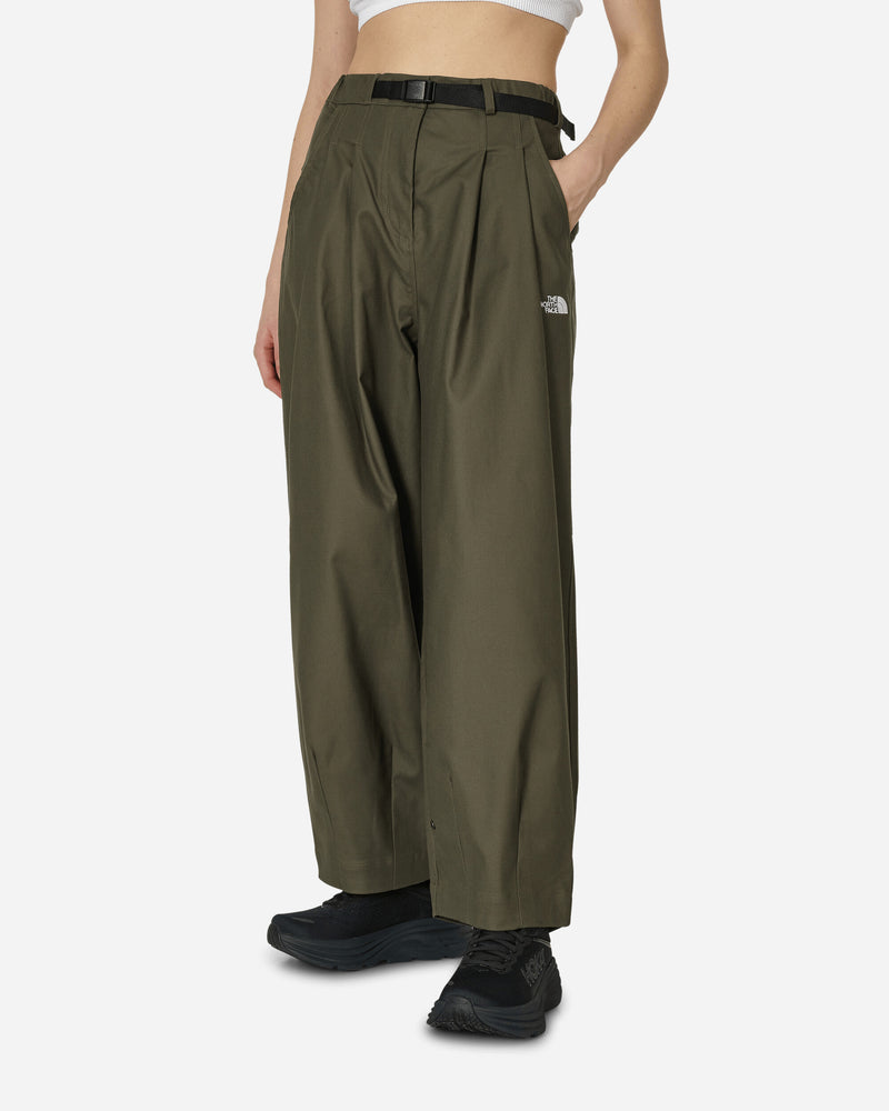 Pleated Casual Pants New Taupe Green
