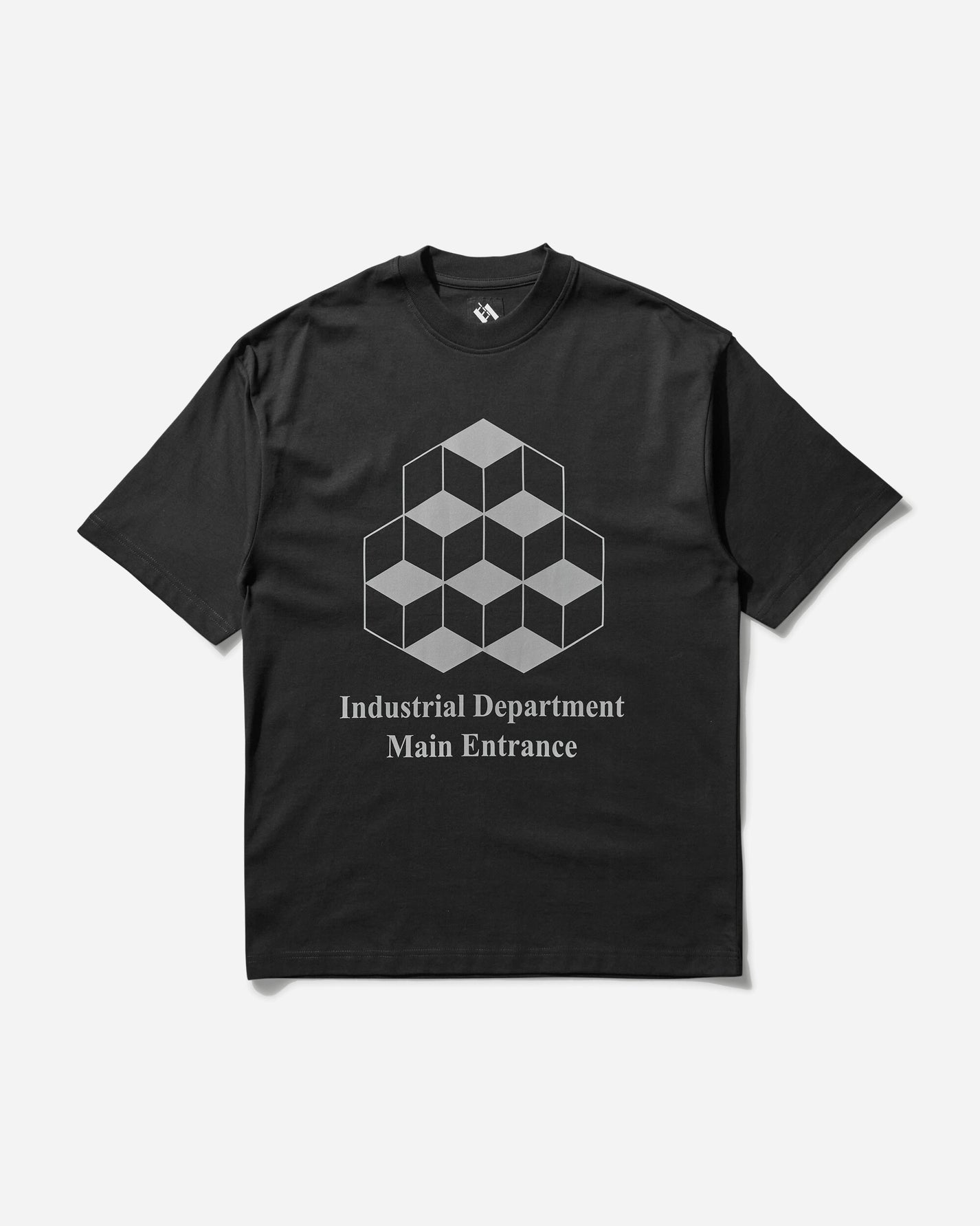 The Trilogy Tapes Ttt Industrial Department T-Shirt Black T-Shirts Shortsleeve PN24056 BLACK