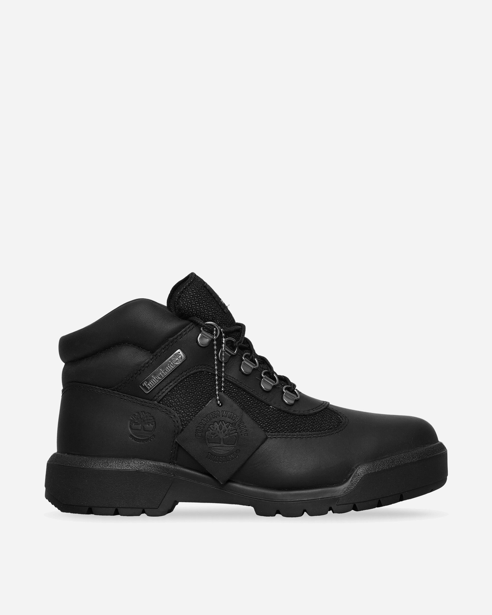 Field Mid Lace Up Waterproof Boots Black