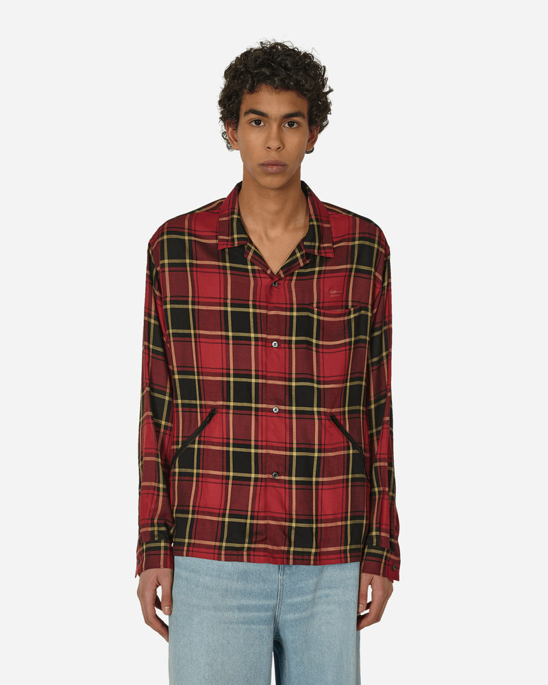 Undercover Checkered Shirt Red Check Shirts Longsleeve Shirt UP1D4401-1 1