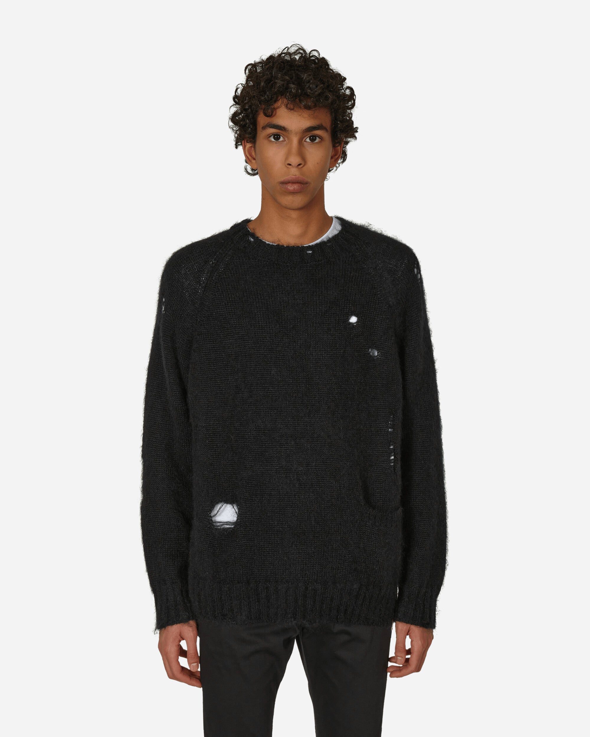 Distressed Sweater Black