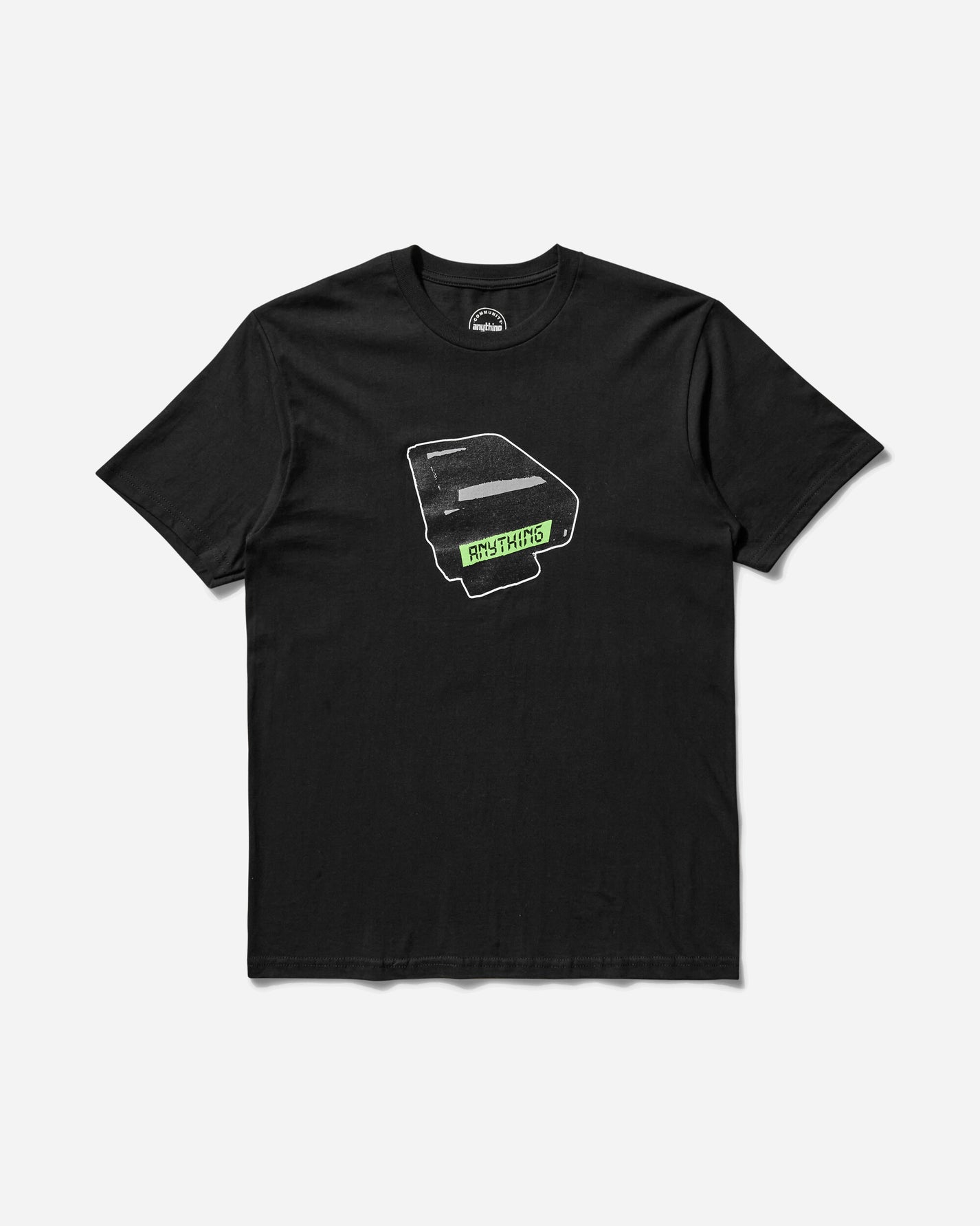 aNYthing Skypager T-Shirt Black T-Shirts Shortsleeve ANY-017 BLACK