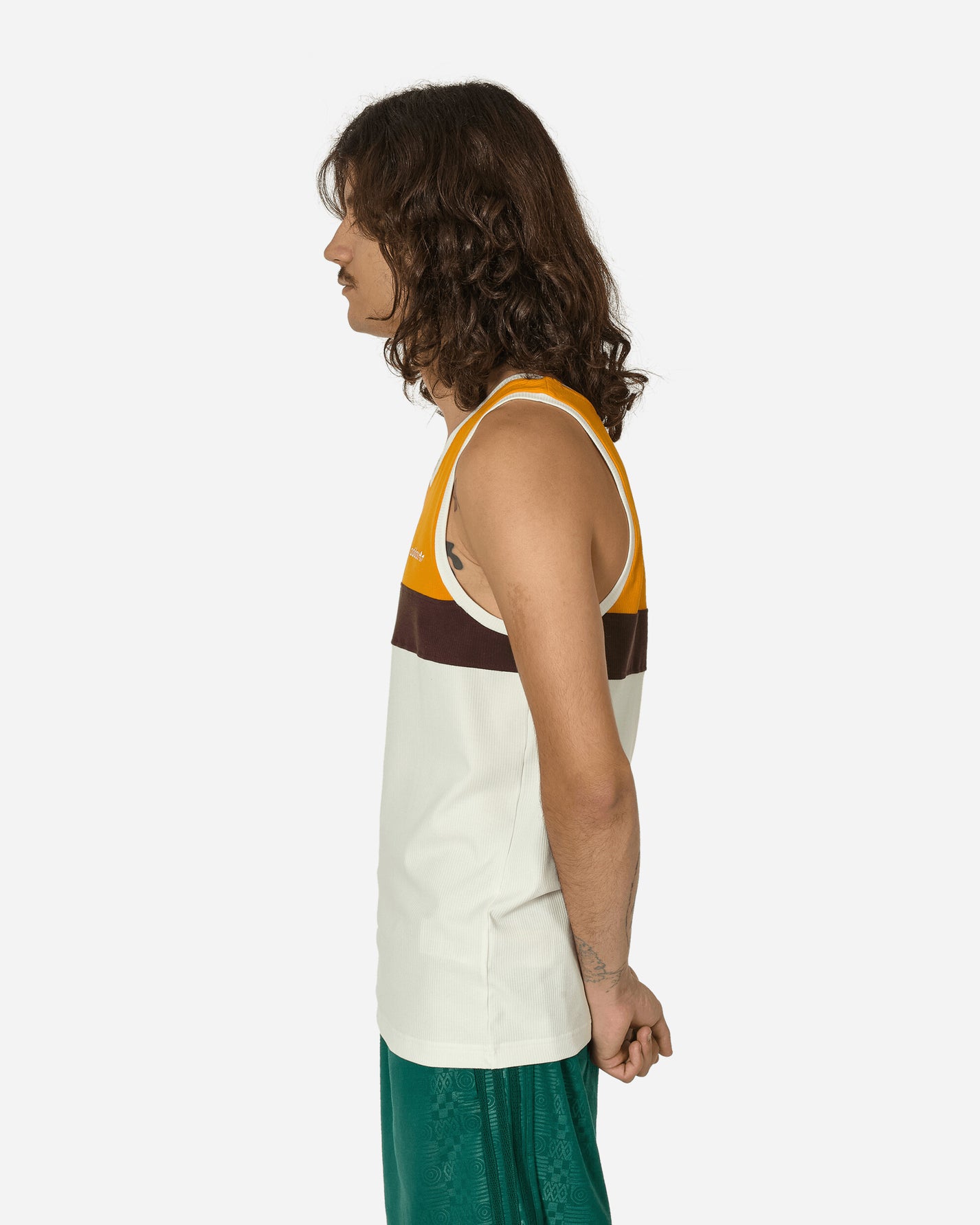 adidas 80S Rib Tank Off White T-Shirts Top JC6526