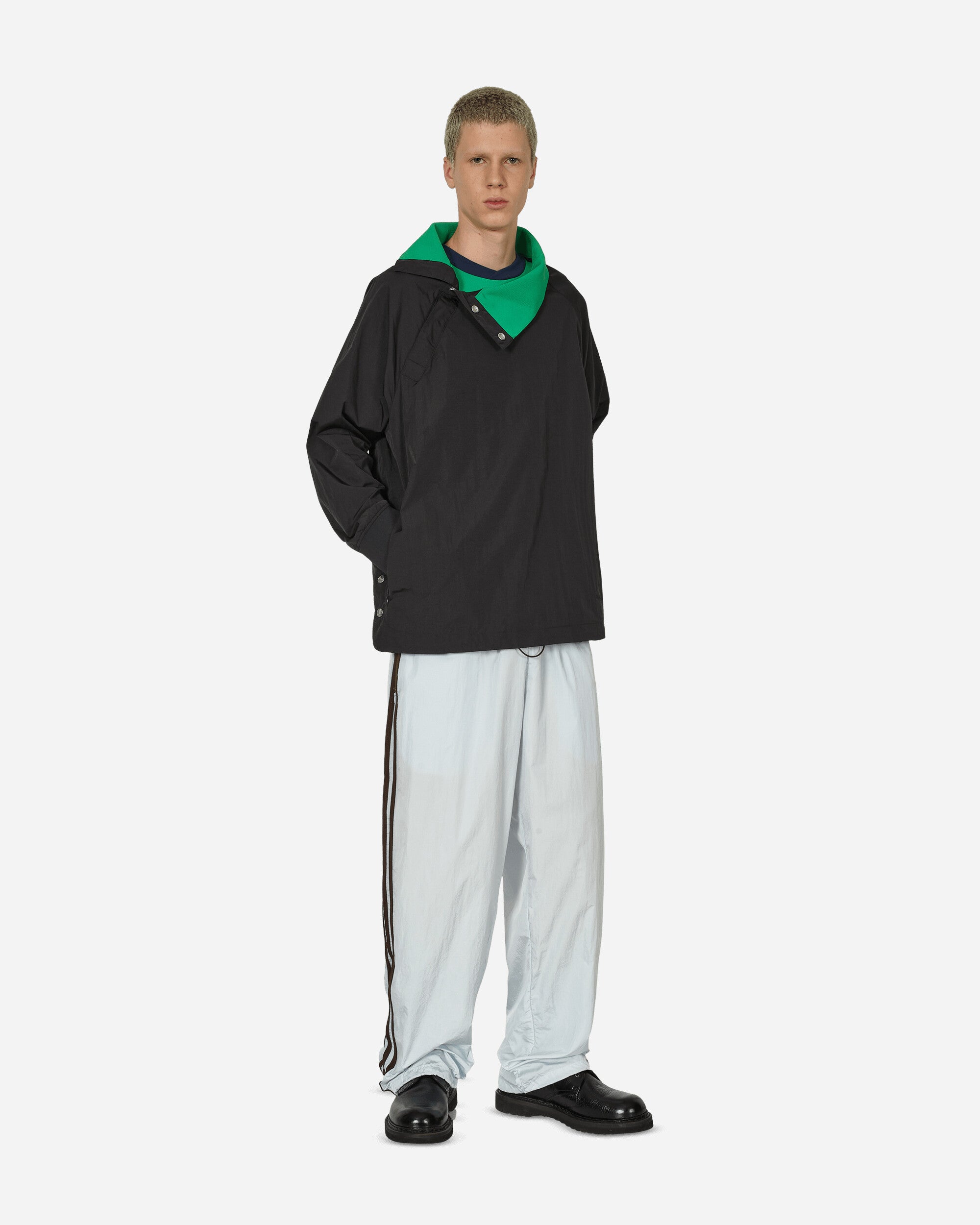 Wales Bonner Statement Nylon Track Top Black