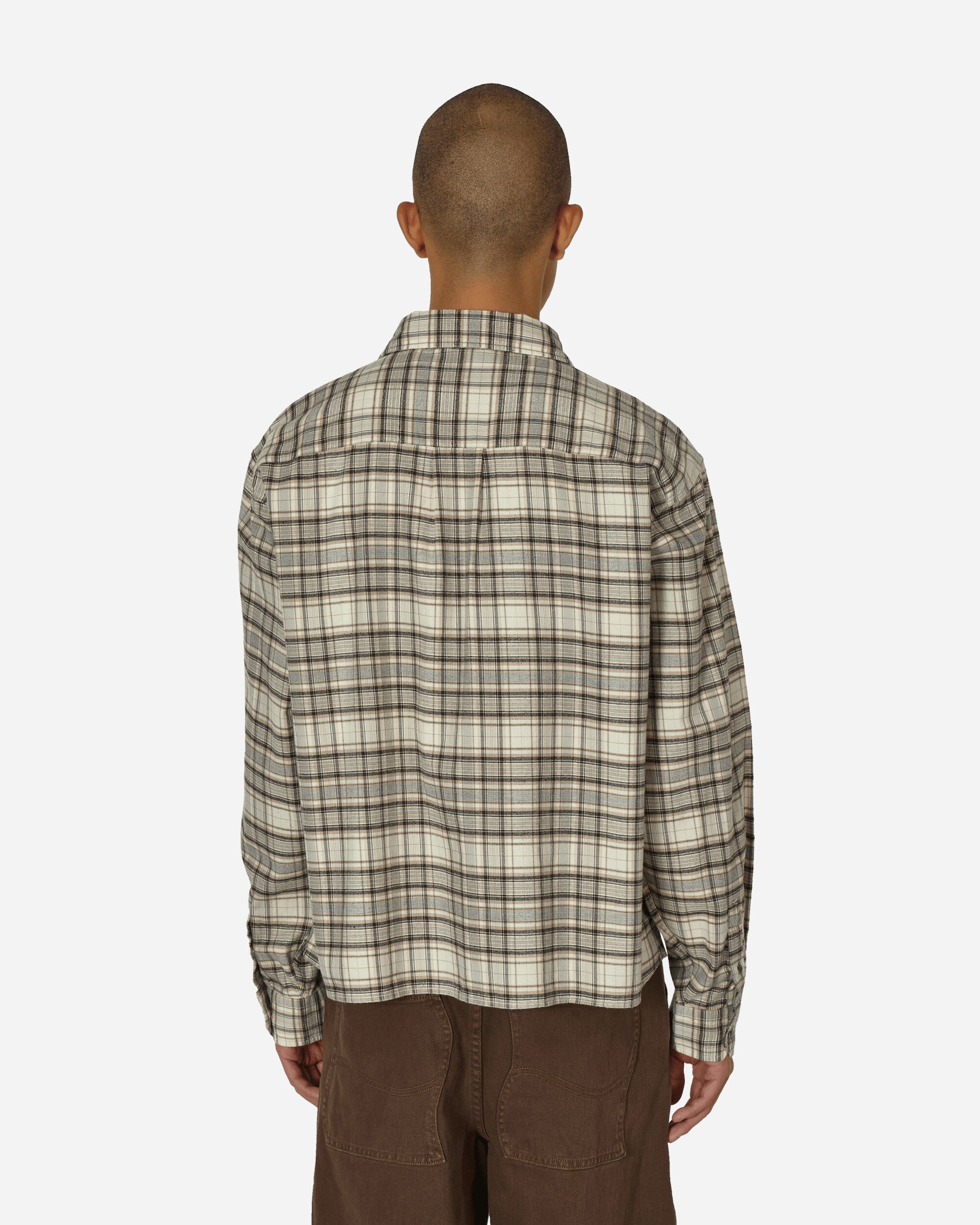 mfpen Priority Shirt Oatmeal Check Shirts Longsleeve Shirt M323-15 1