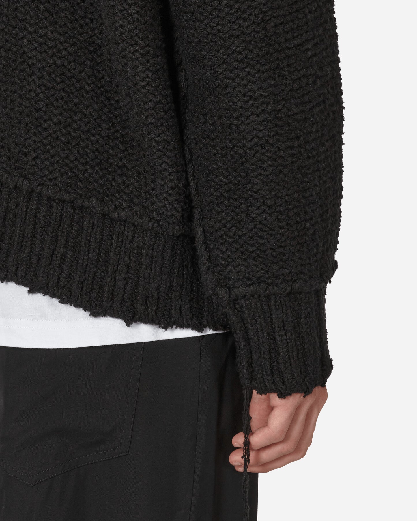 sacai Knit Pullover Black Knitwears Sweaters 24-03330M 001