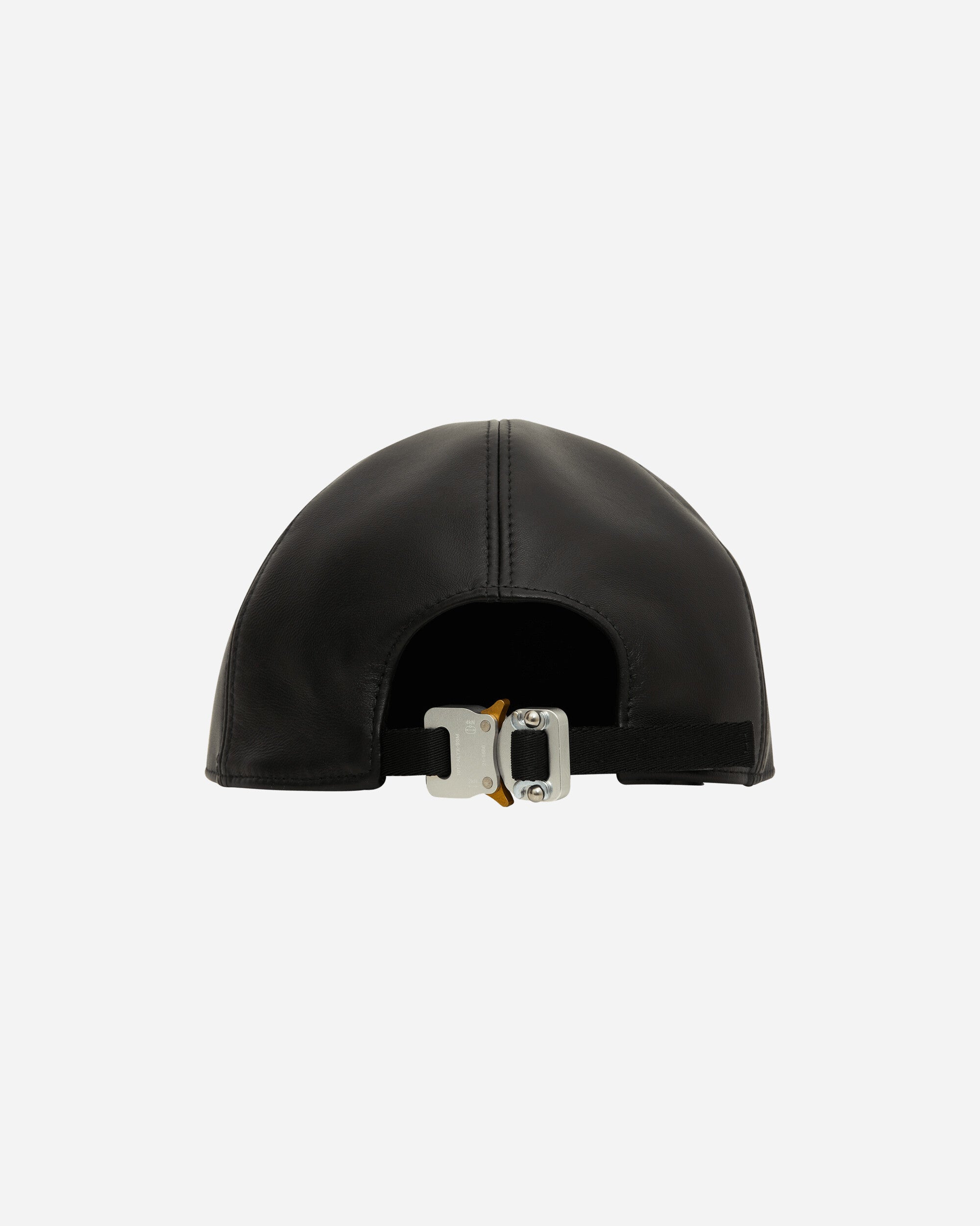 1017 ALYX 9SM Leather Baseball Cap Black Hats Caps AAUHA0021LE02 BLK0001