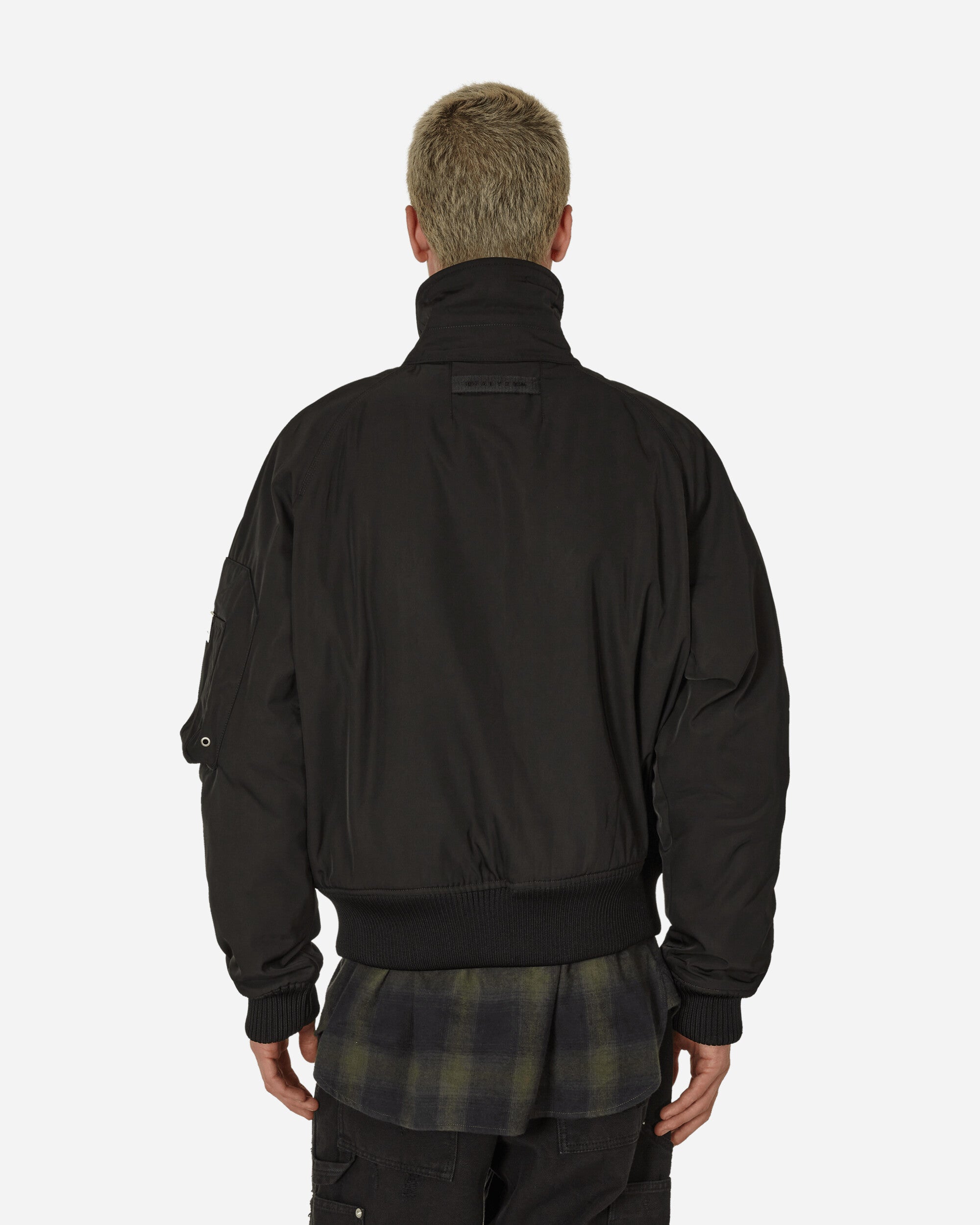 1017 ALYX 9SM Arch Logo Bomber Jacket Black Coats and Jackets Bomber Jackets AAUOU0205FA05 BLK0001