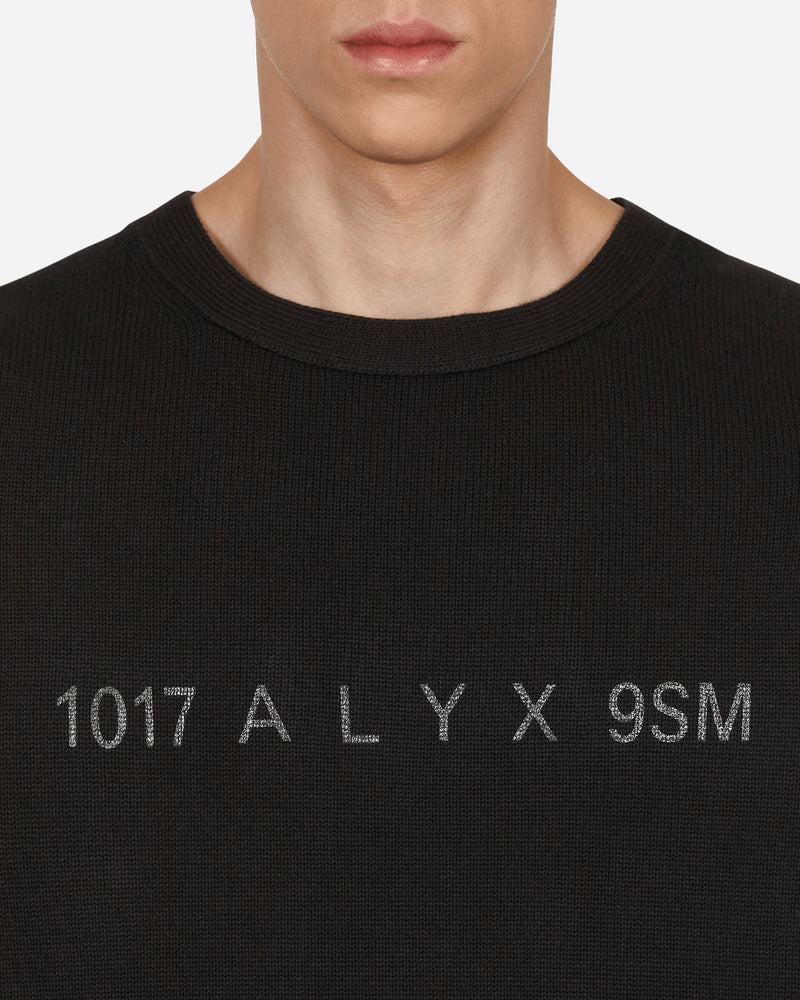 1017 Alyx 9SM Treated Logo Black Sweatshirts Crewneck AAMKN0122YA01 BLK0001