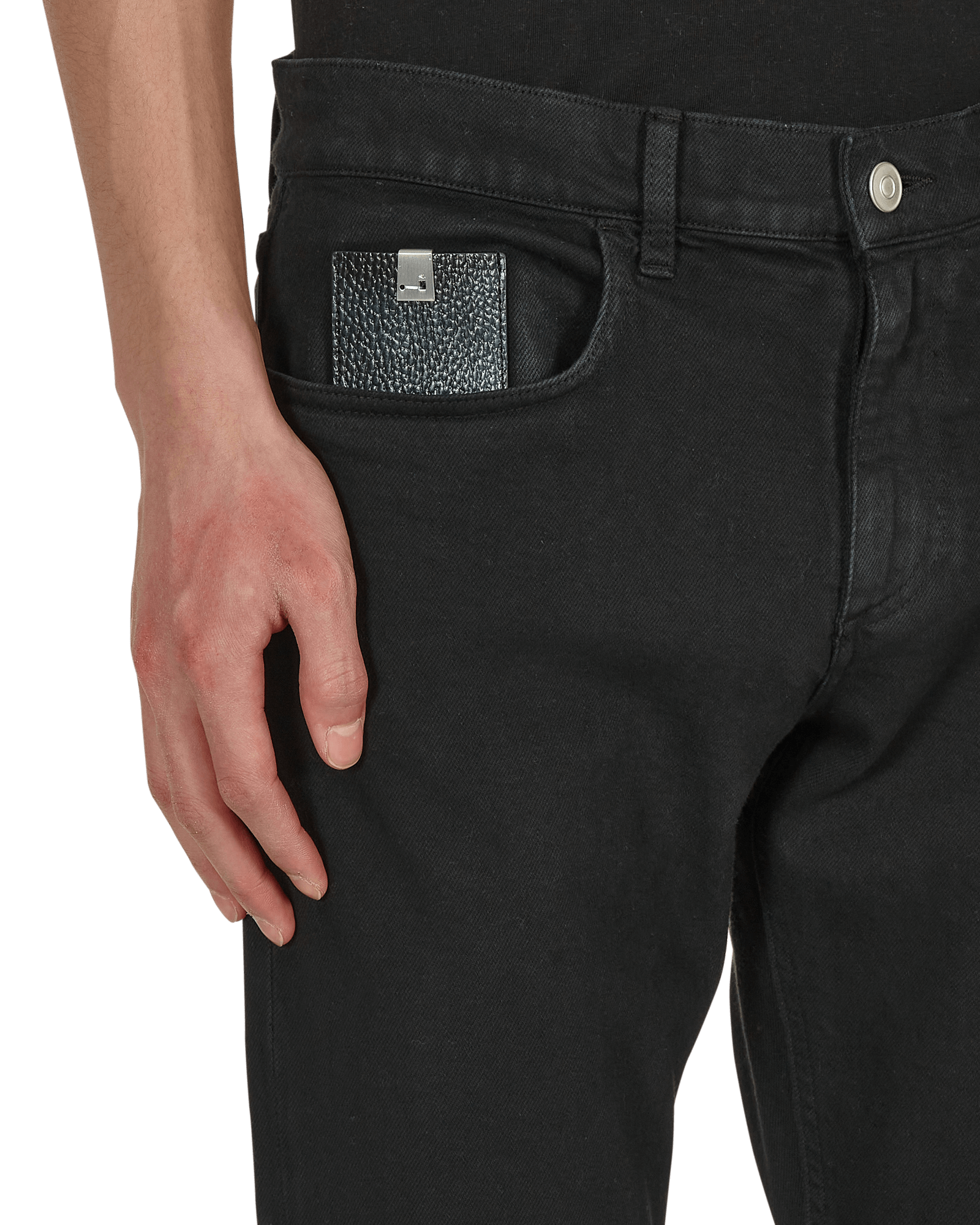 1017 Alyx 9SM 6 Pocket Skinny Black Pants Denim AAMPA0271FA01 BLK0001