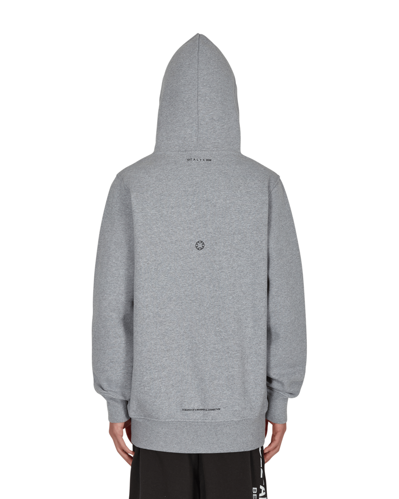 1017 Alyx 9SM Script Grey Melange Sweatshirts Hoodies AAUSW0133FA01 GRY0001