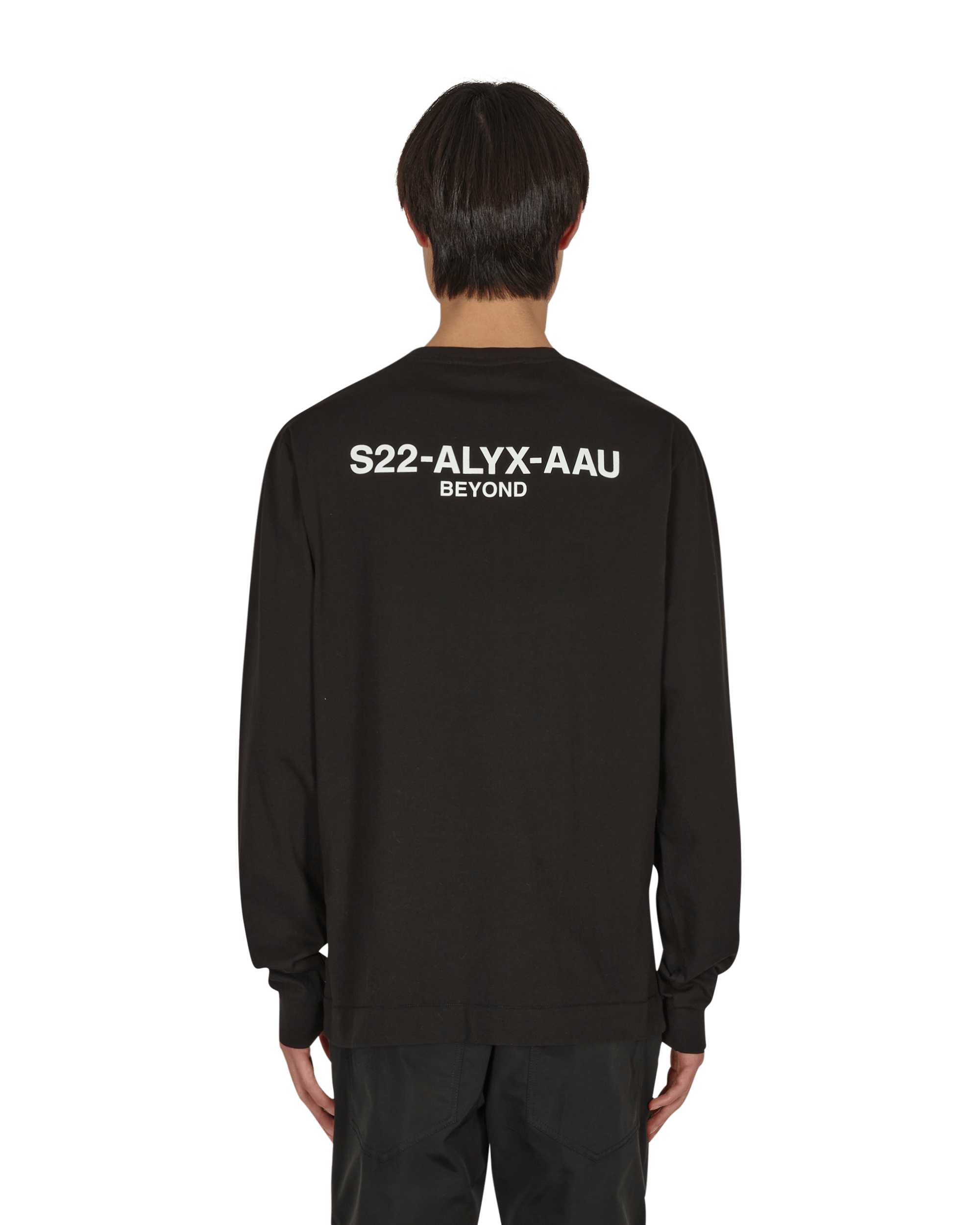 1017 Alyx 9SM Graphic Black T-Shirts Longsleeve AAUTS0261FA01 BLK0001