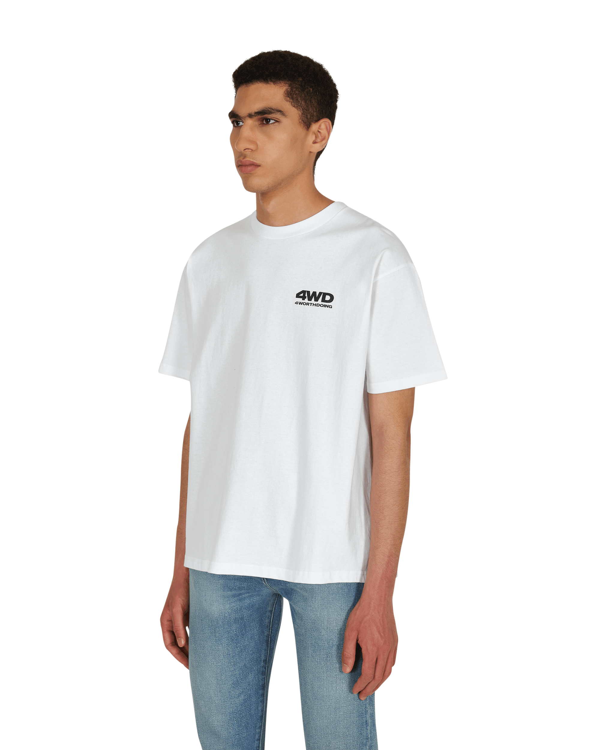 4 Worth Doing Sticker White T-Shirts Longsleeve T-CT0005 WHITE