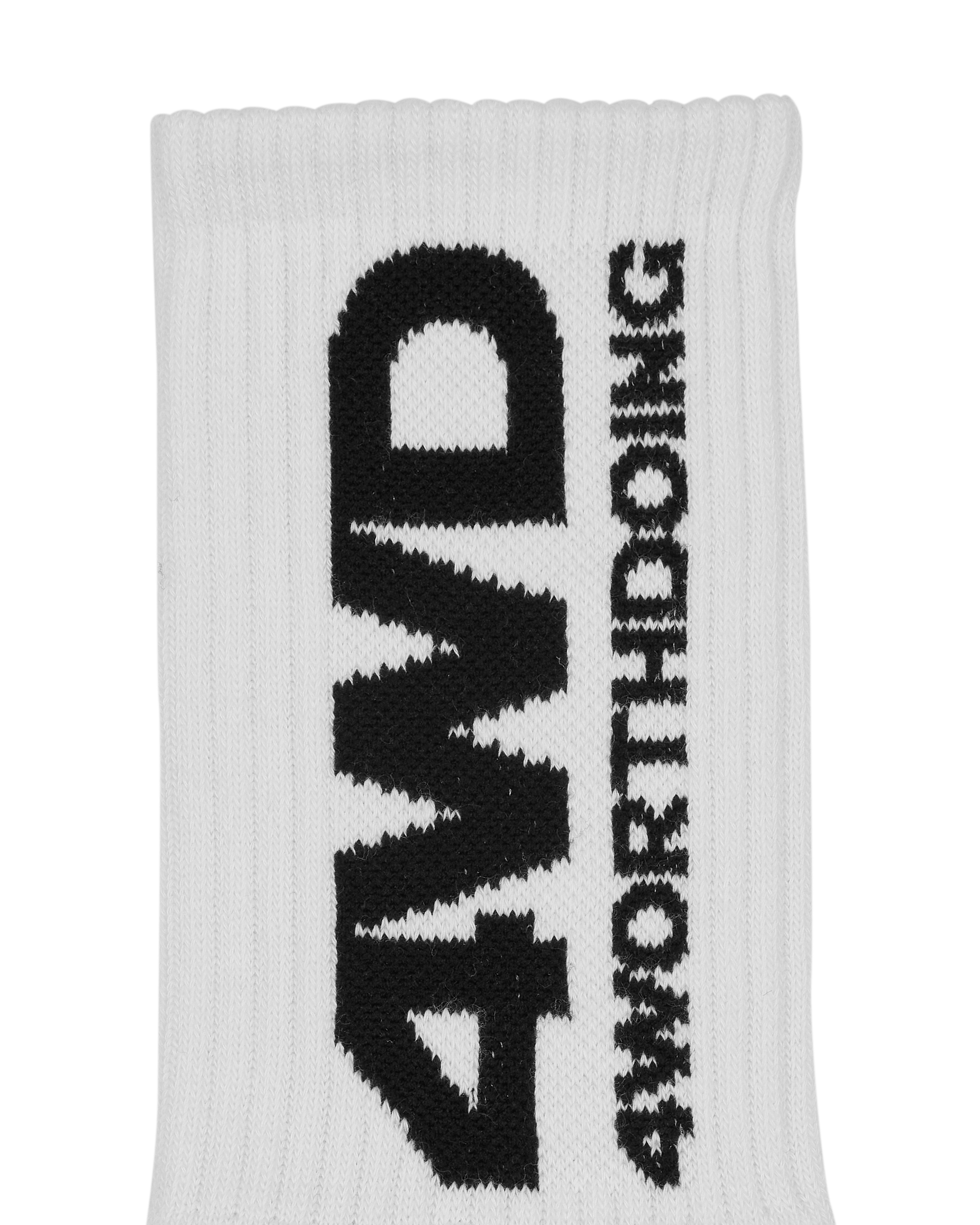 4 Worth Doing Logo White Underwear Socks 4WDLOGOSOCKS WHITE