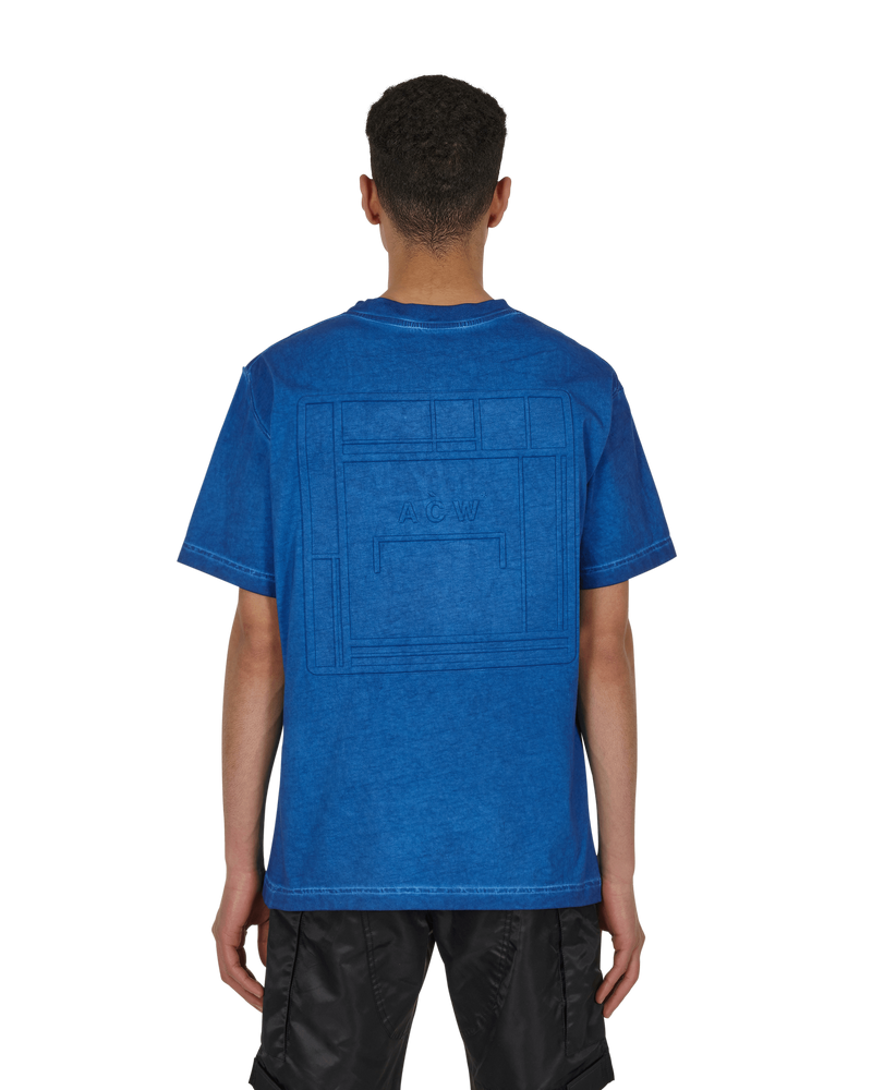 A-Cold Wall* Knitted Dissolve Dye Blue Shirts Shortsleeve ACWMTS073 COBBLU
