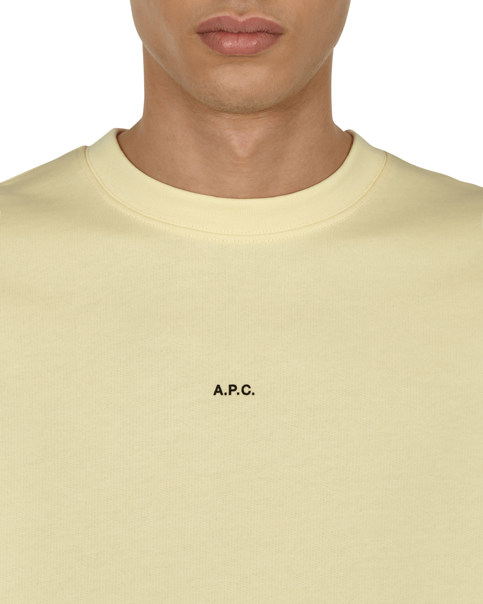 A.P.C. Sweat Steve Light Yellow Sweatshirts Crewneck COEIP-H27621 DAB